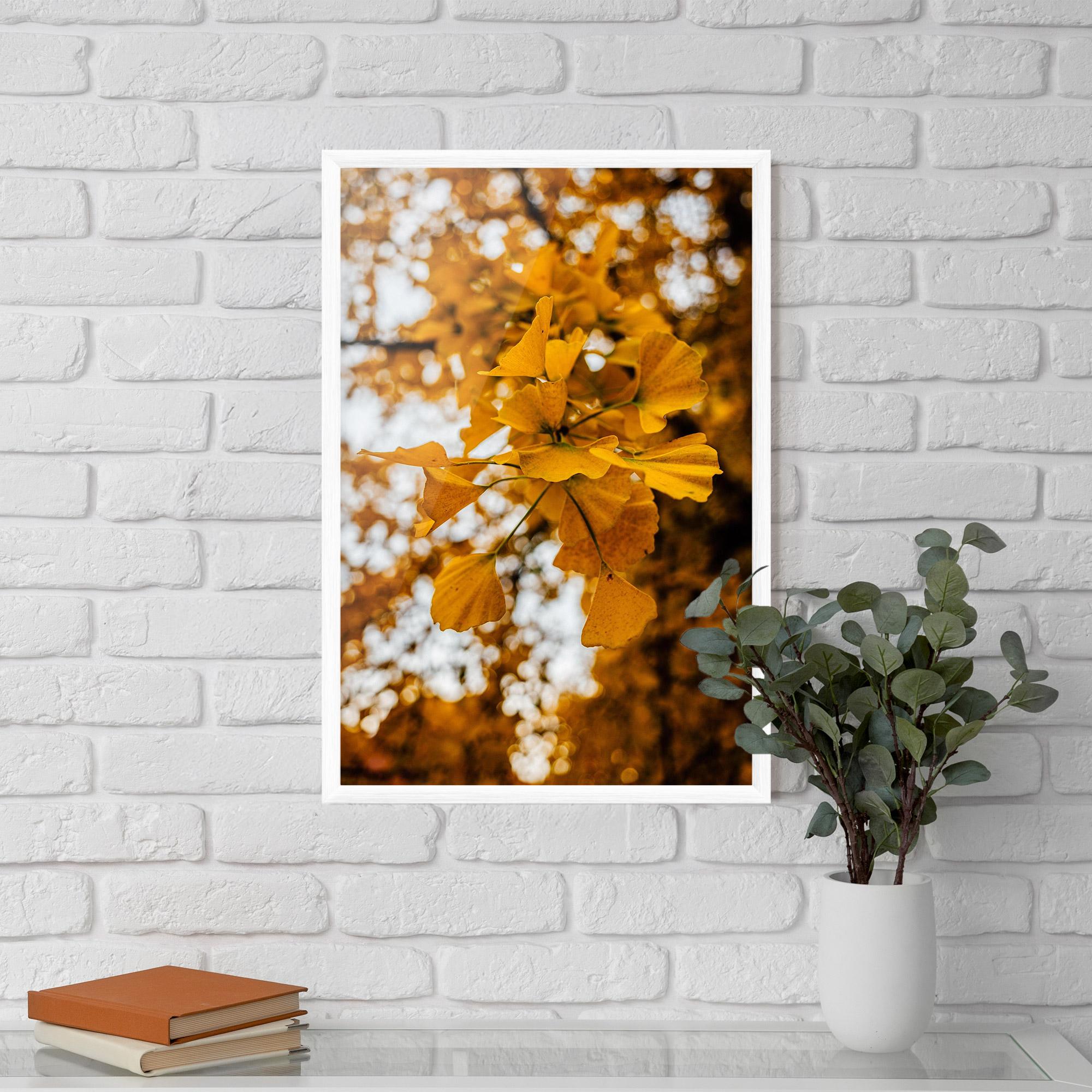 Gerahmte Poster Strong Yellow Leaves mockup 5