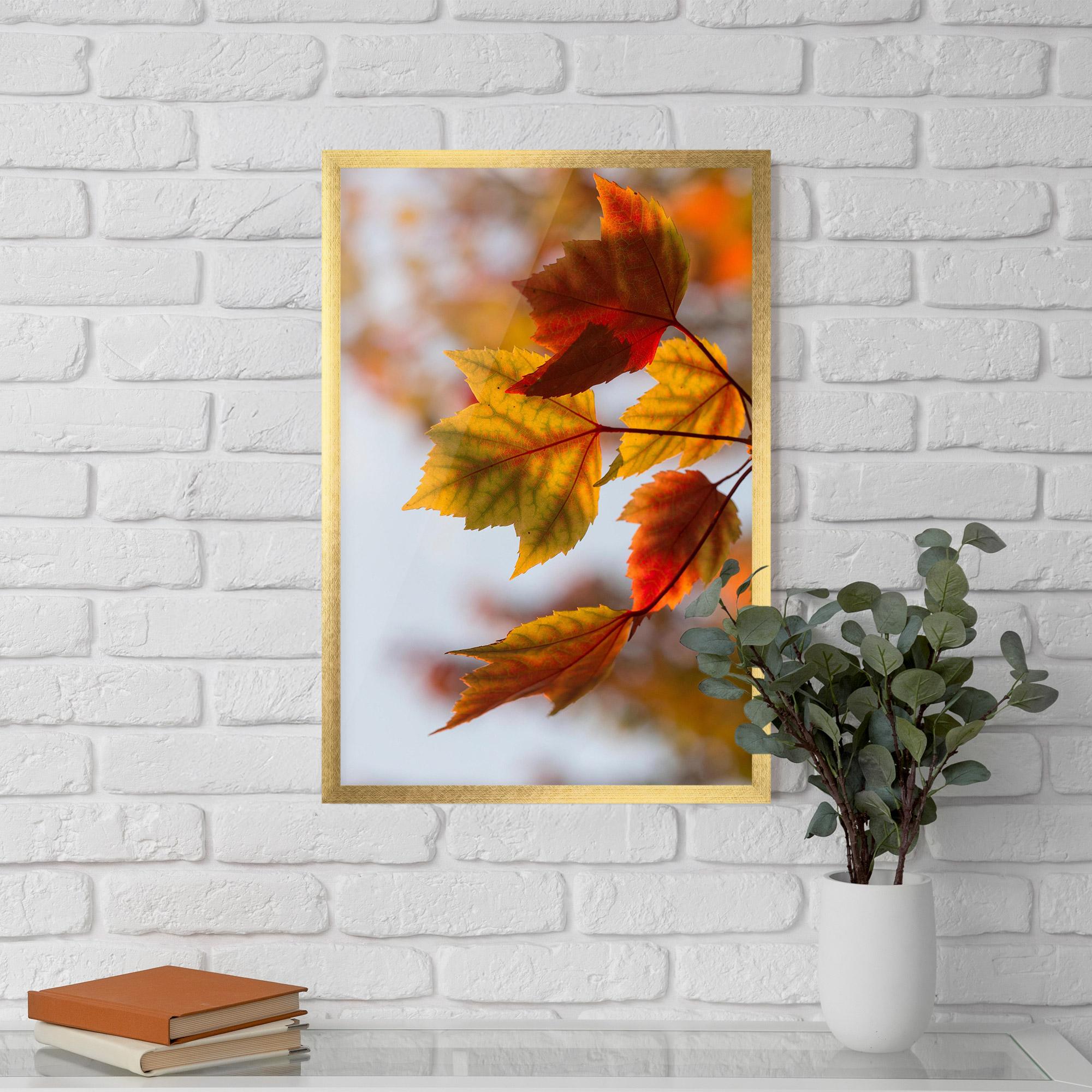 Gerahmte Poster Red Yellow Autumn mockup 5
