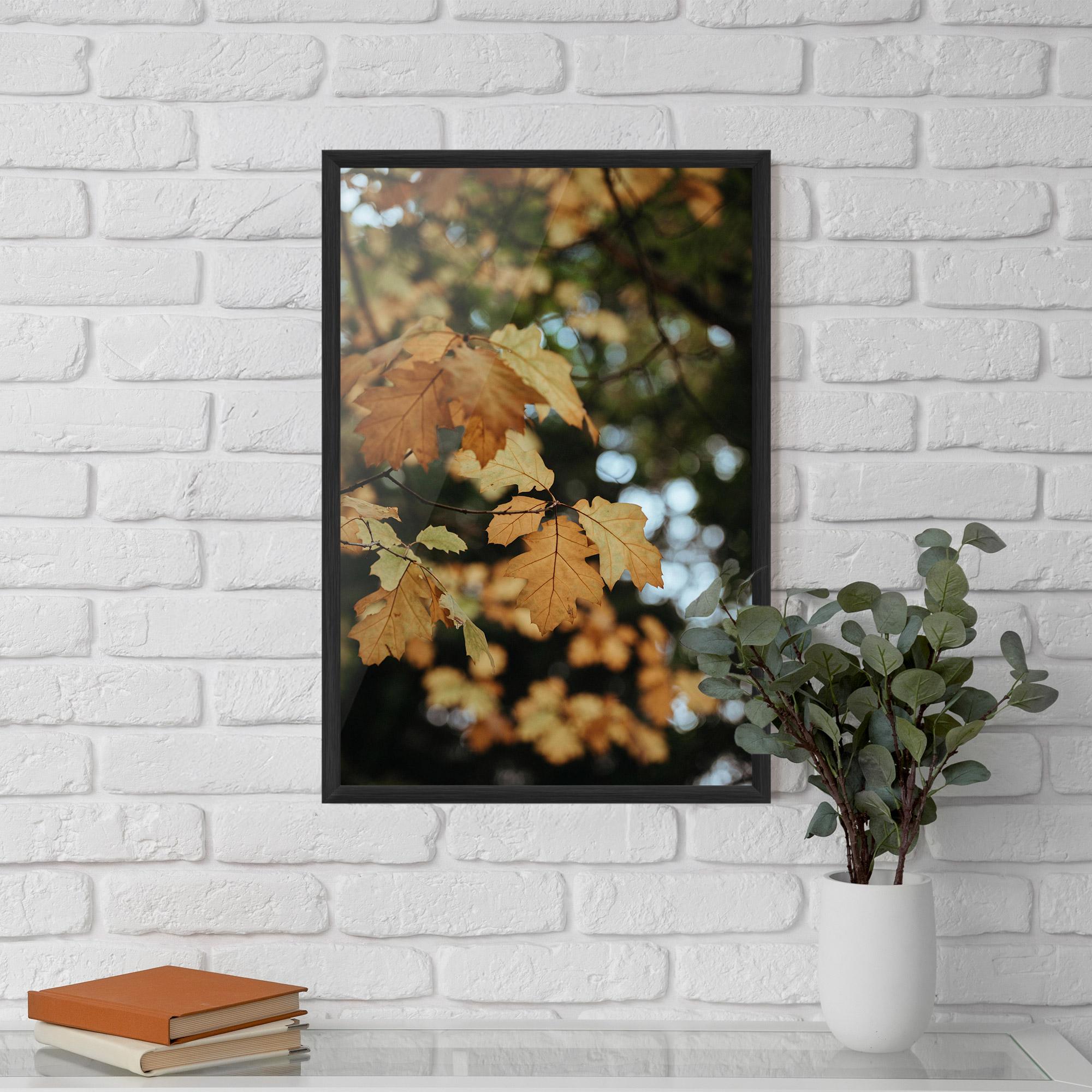 Gerahmte Poster Brown Leaves mockup 5