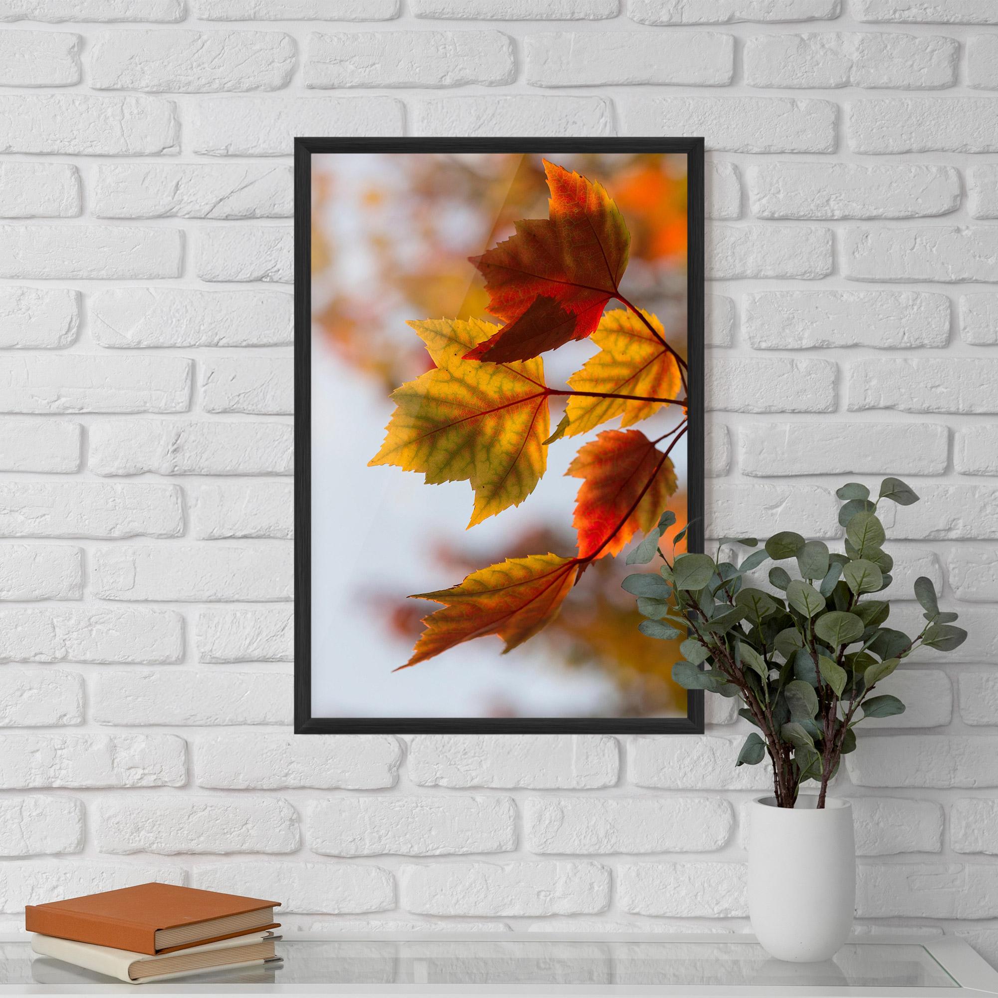 Gerahmte Poster Red Yellow Autumn mockup 5