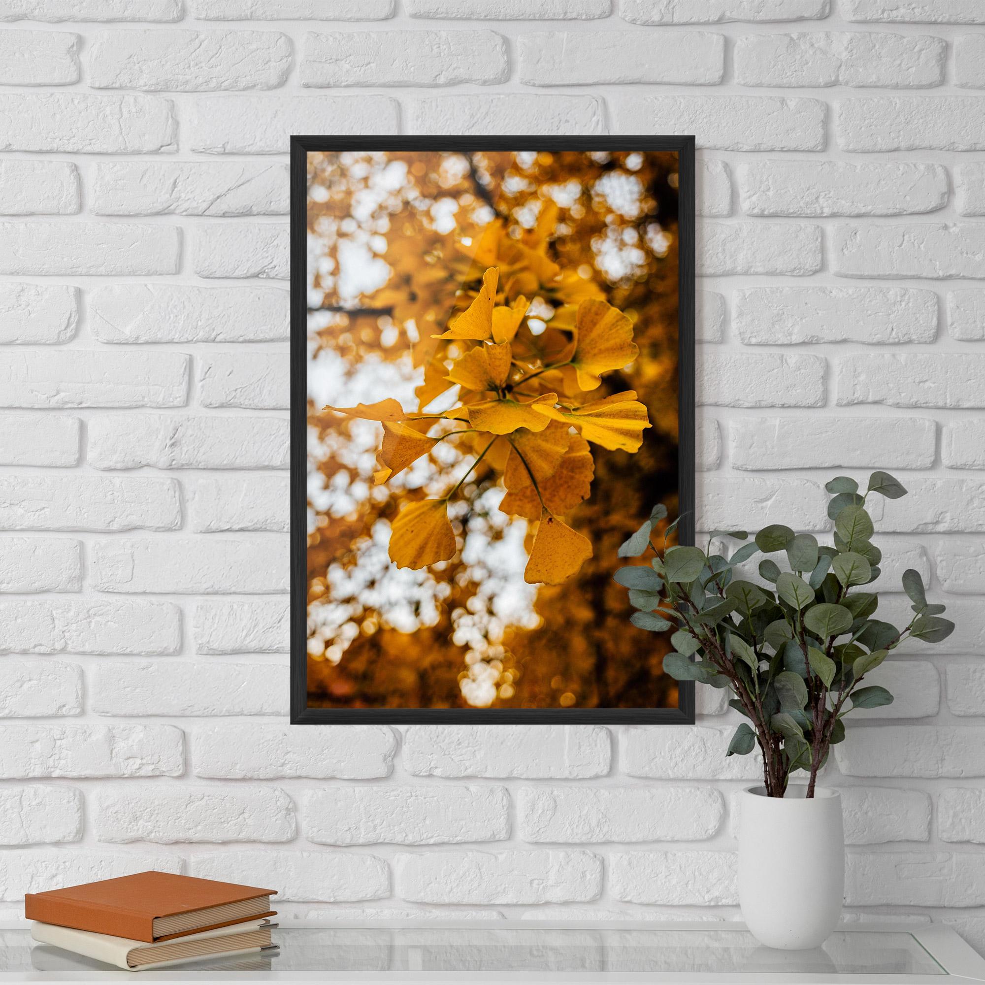 Gerahmte Poster Strong Yellow Leaves mockup 5