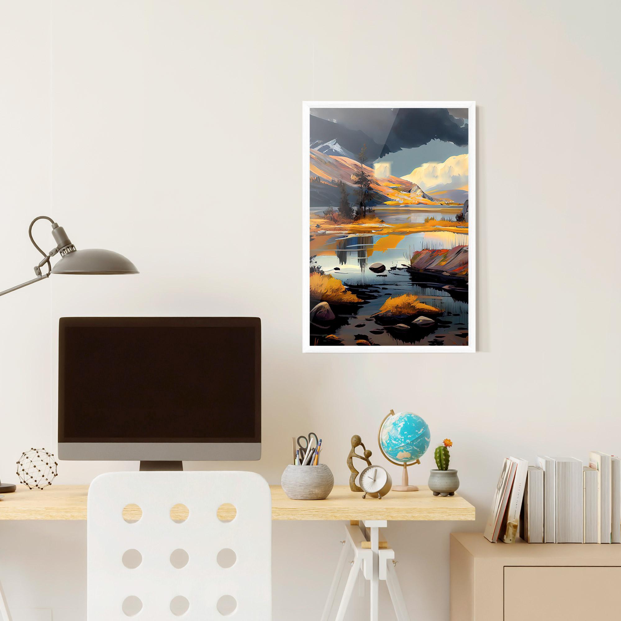 Gerahmte Poster Autumn Landscape mockup 6