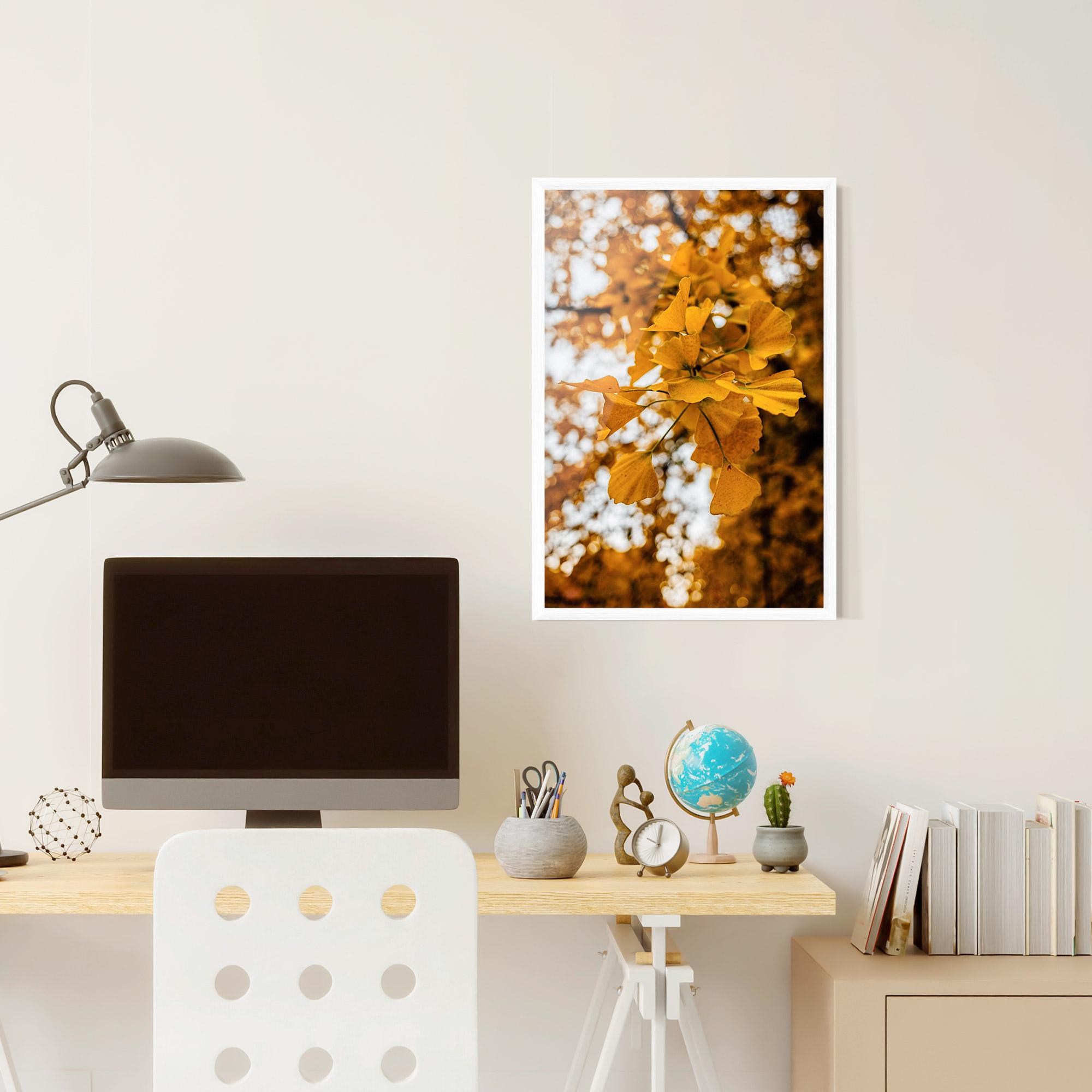 Gerahmte Poster Strong Yellow Leaves mockup 6