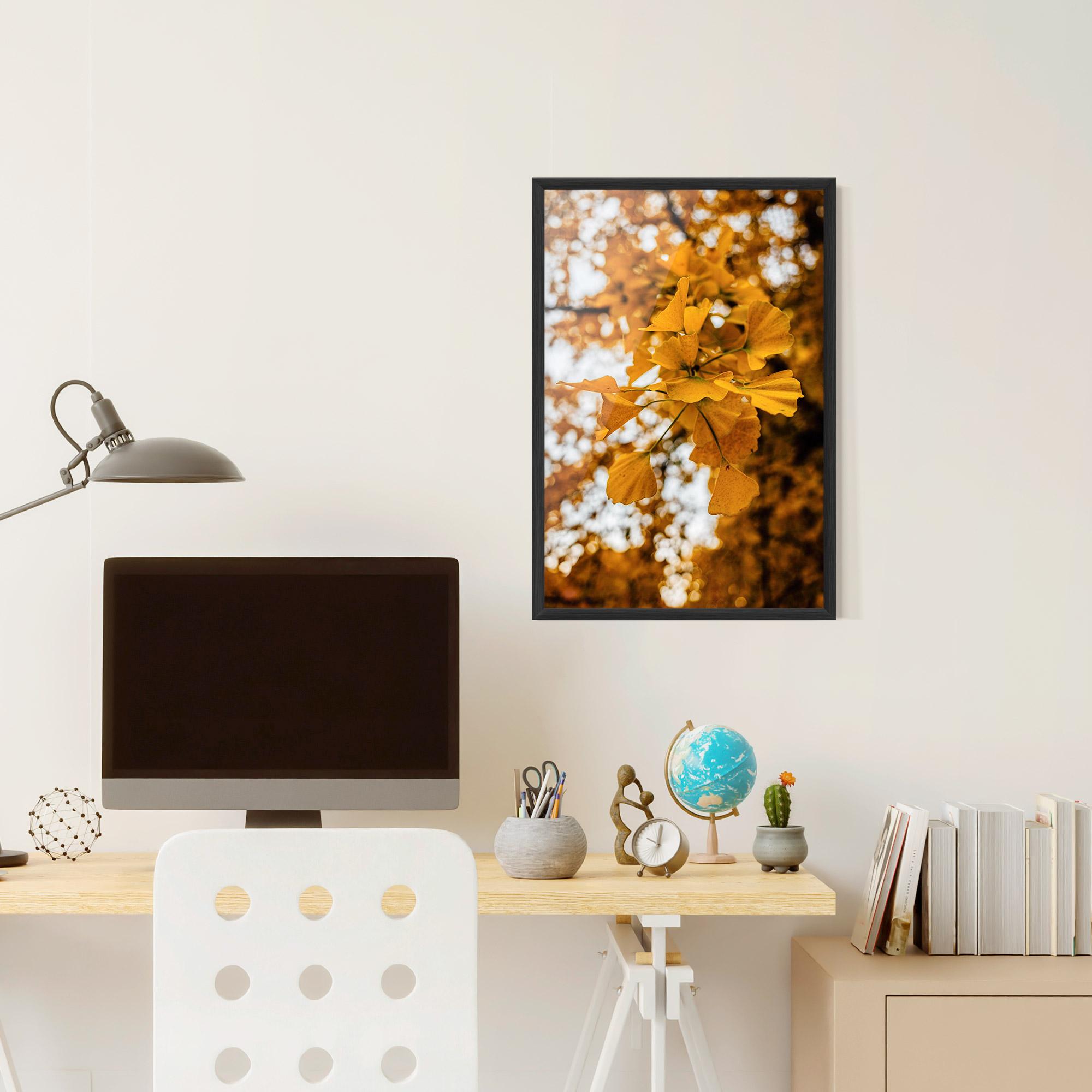Gerahmte Poster Strong Yellow Leaves mockup 6
