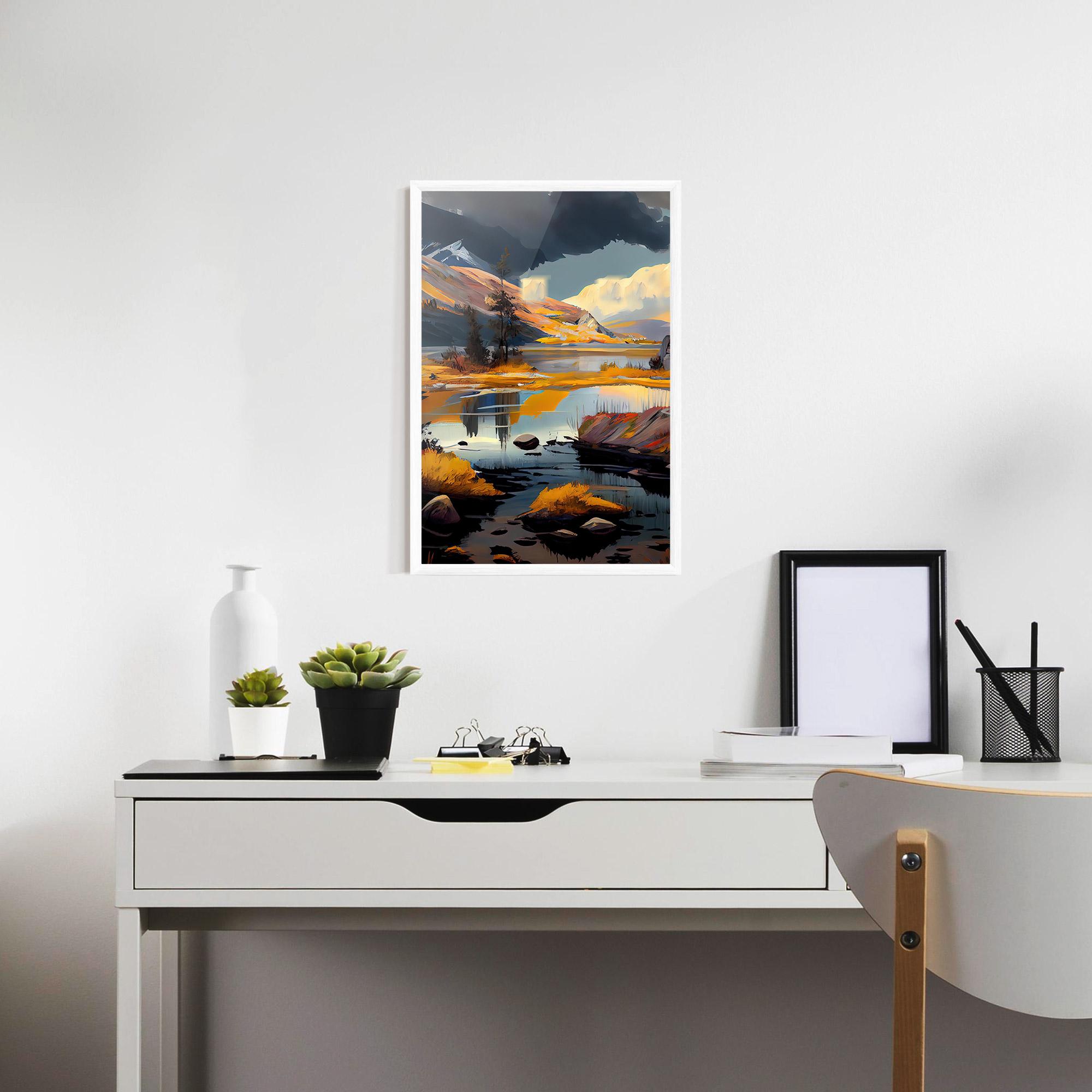 Gerahmte Poster Autumn Landscape mockup 7