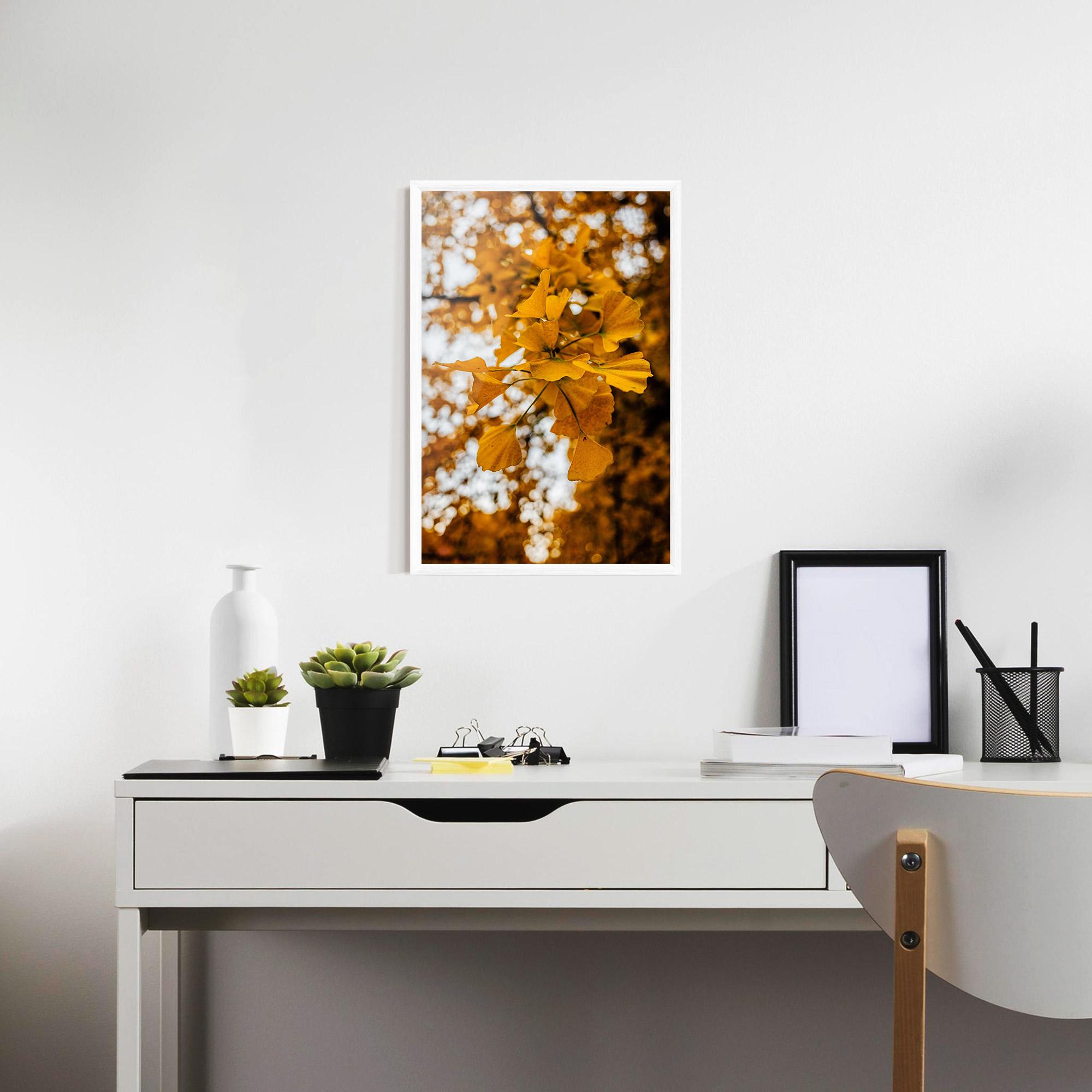 Gerahmte Poster Strong Yellow Leaves mockup 7