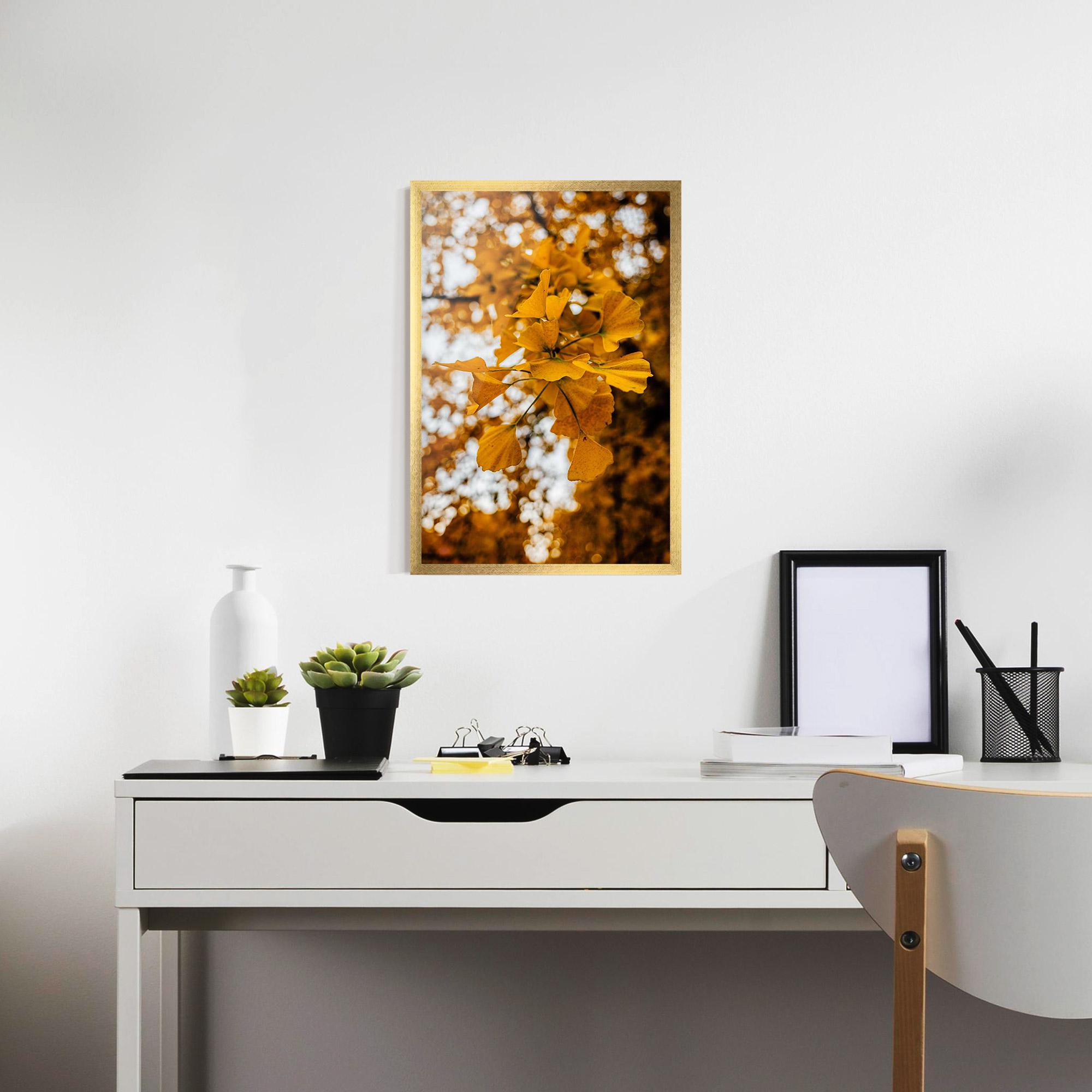 Gerahmte Poster Strong Yellow Leaves mockup 7