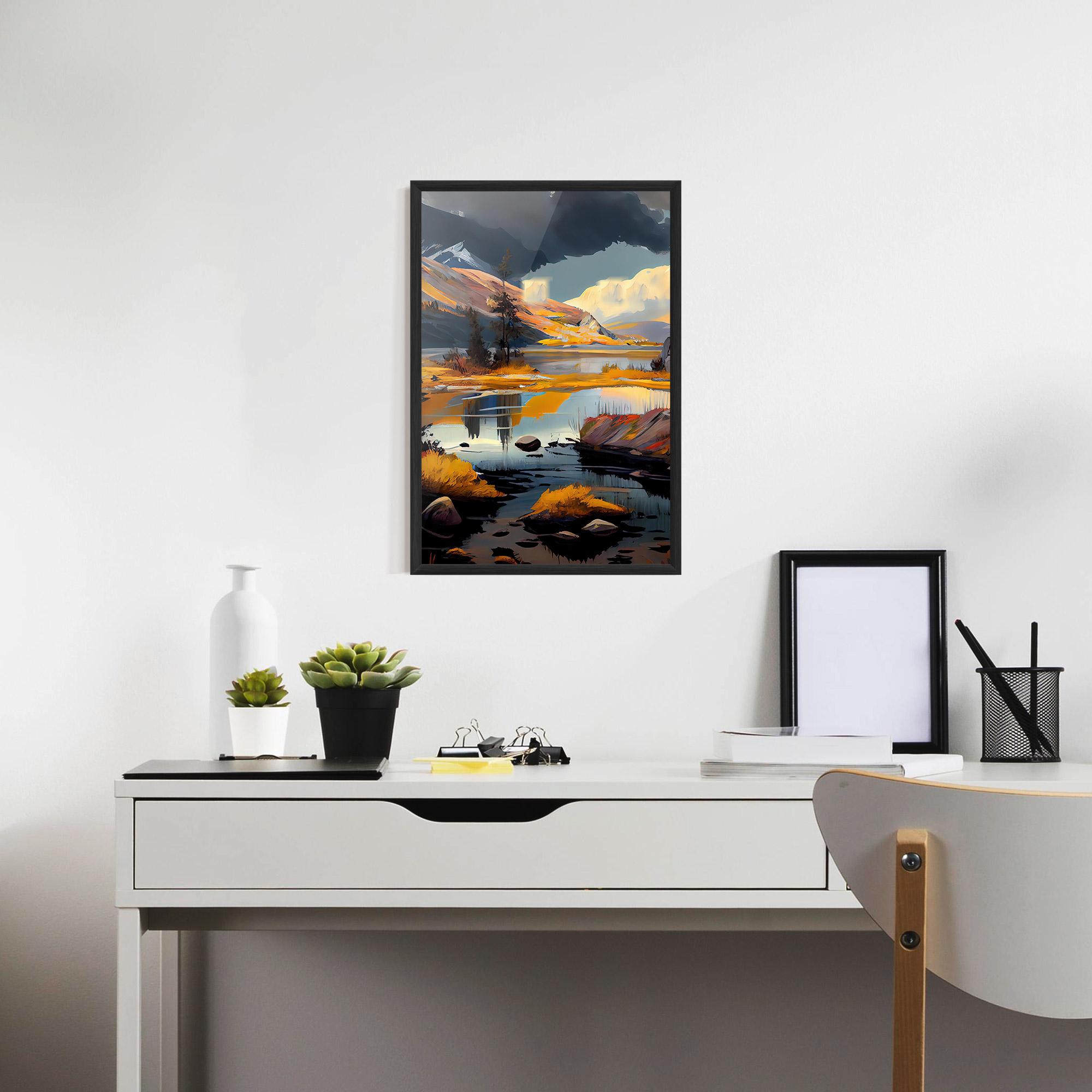 Gerahmte Poster Autumn Landscape mockup 7