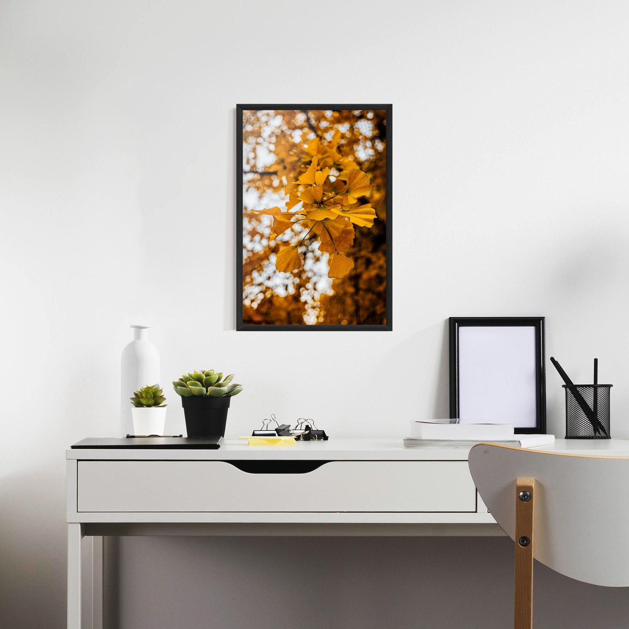 Gerahmte Poster Strong Yellow Leaves mockup 7