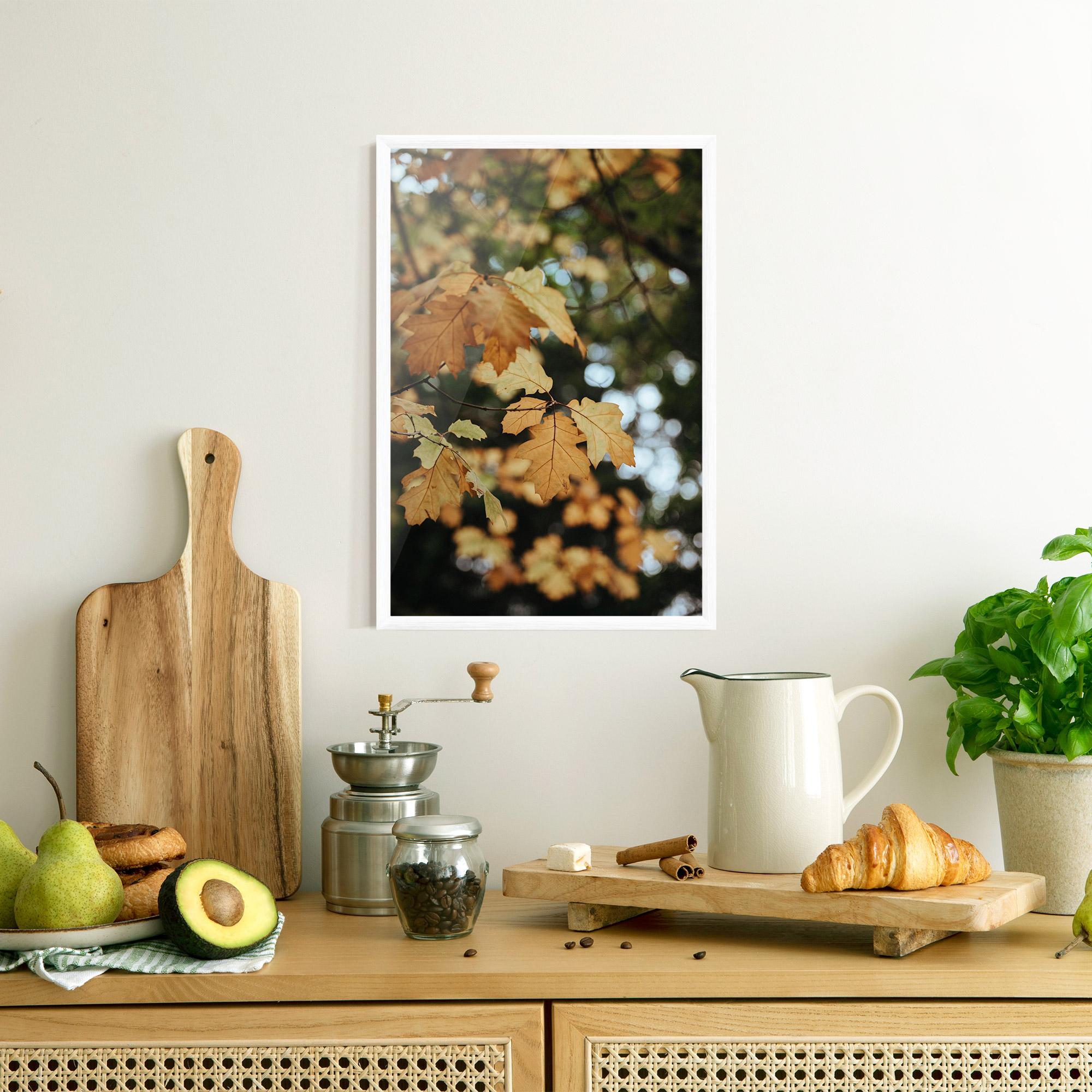 Gerahmte Poster Brown Leaves mockup 8