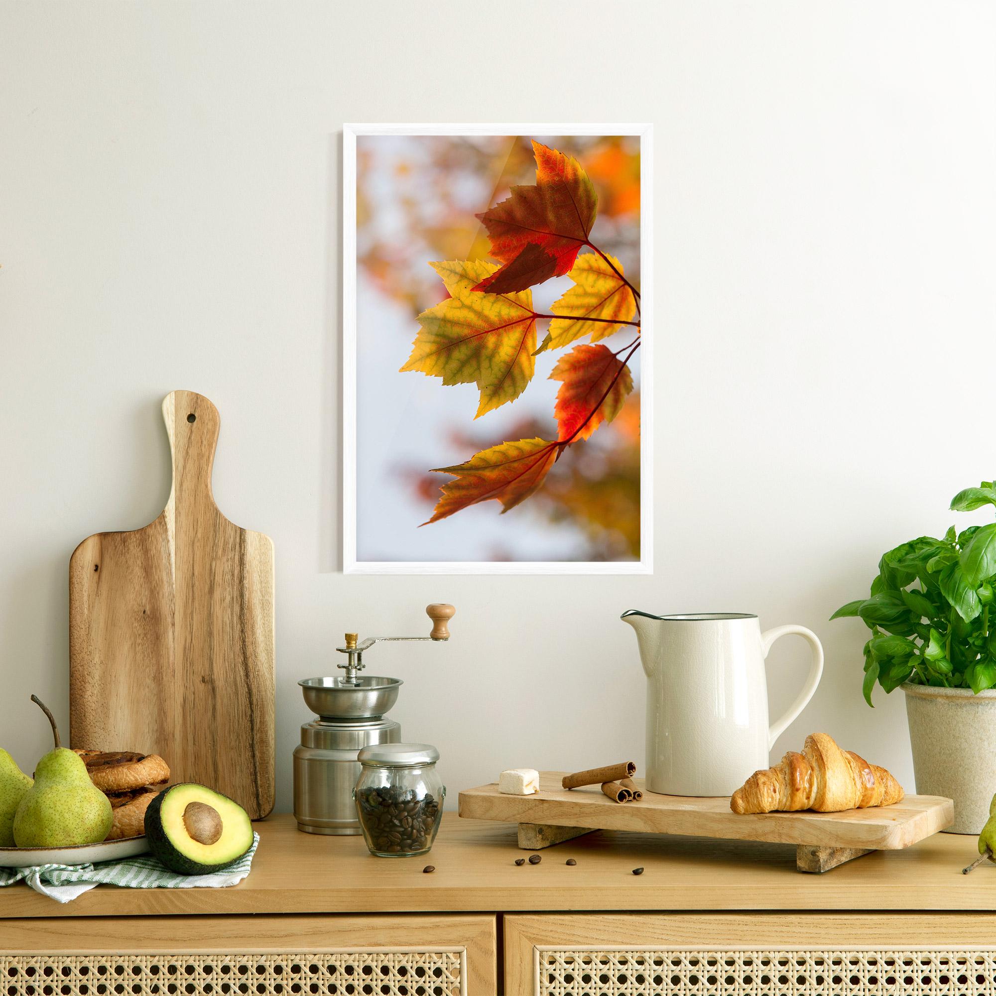 Gerahmte Poster Red Yellow Autumn mockup 8