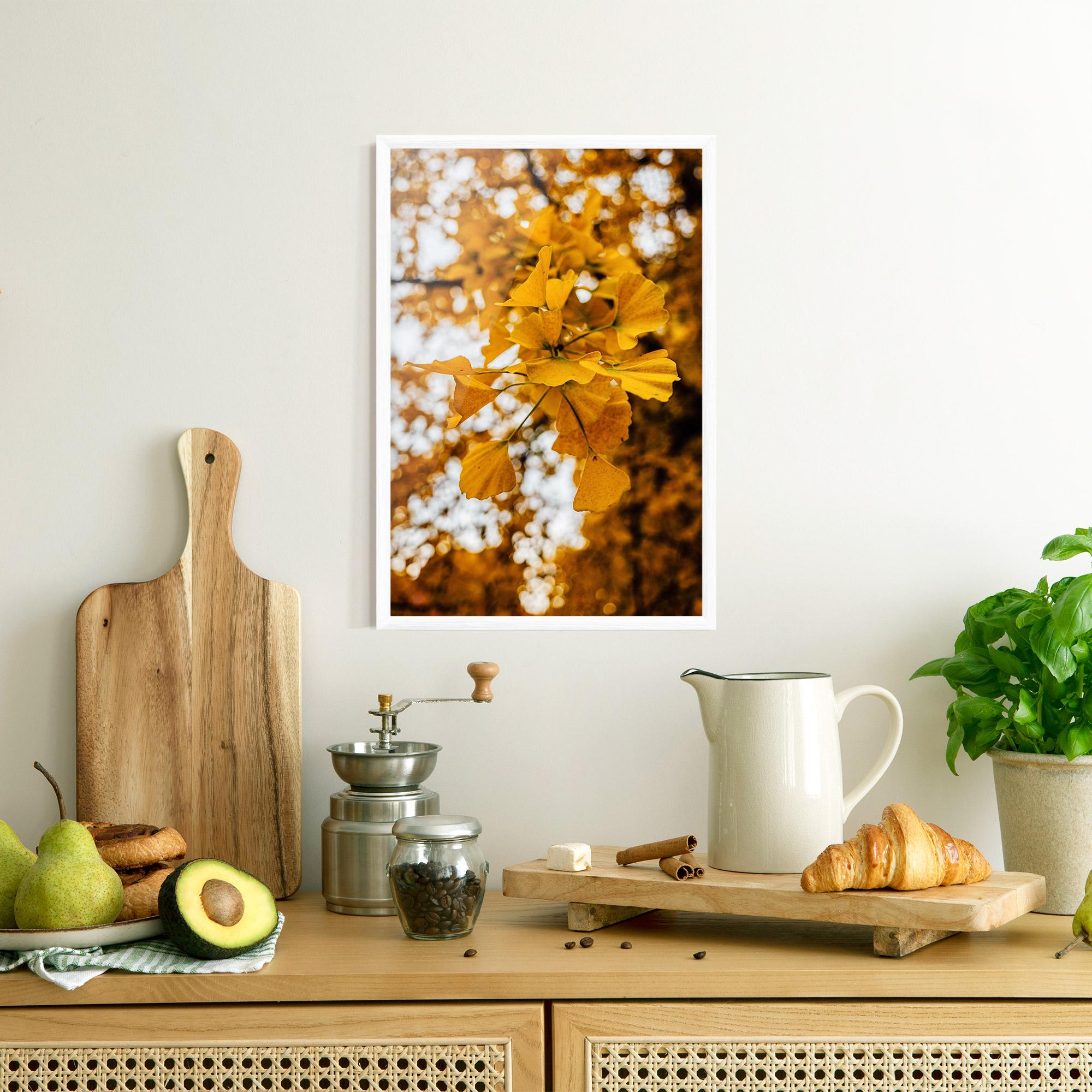 Gerahmte Poster Strong Yellow Leaves mockup 8