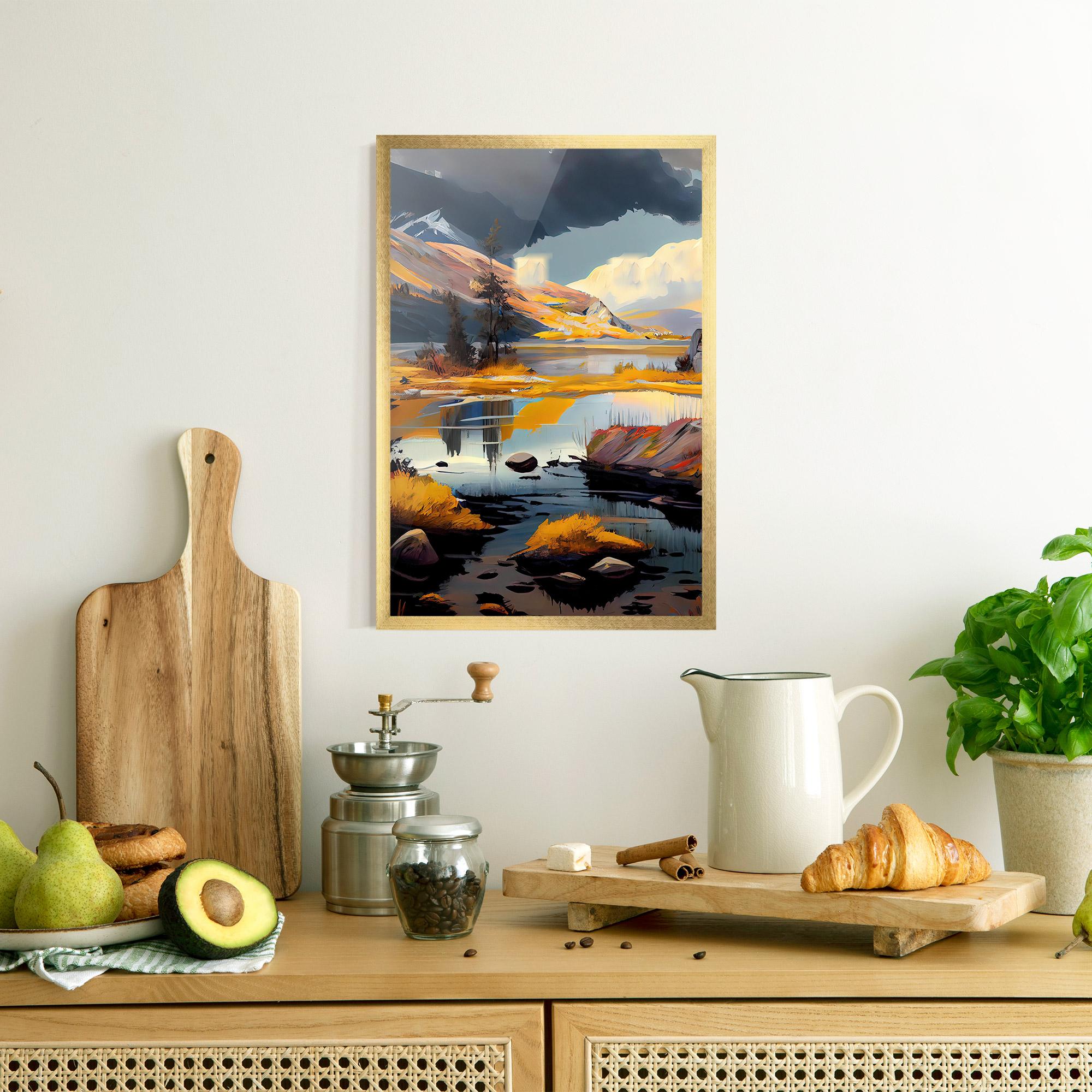 Gerahmte Poster Autumn Landscape mockup 8