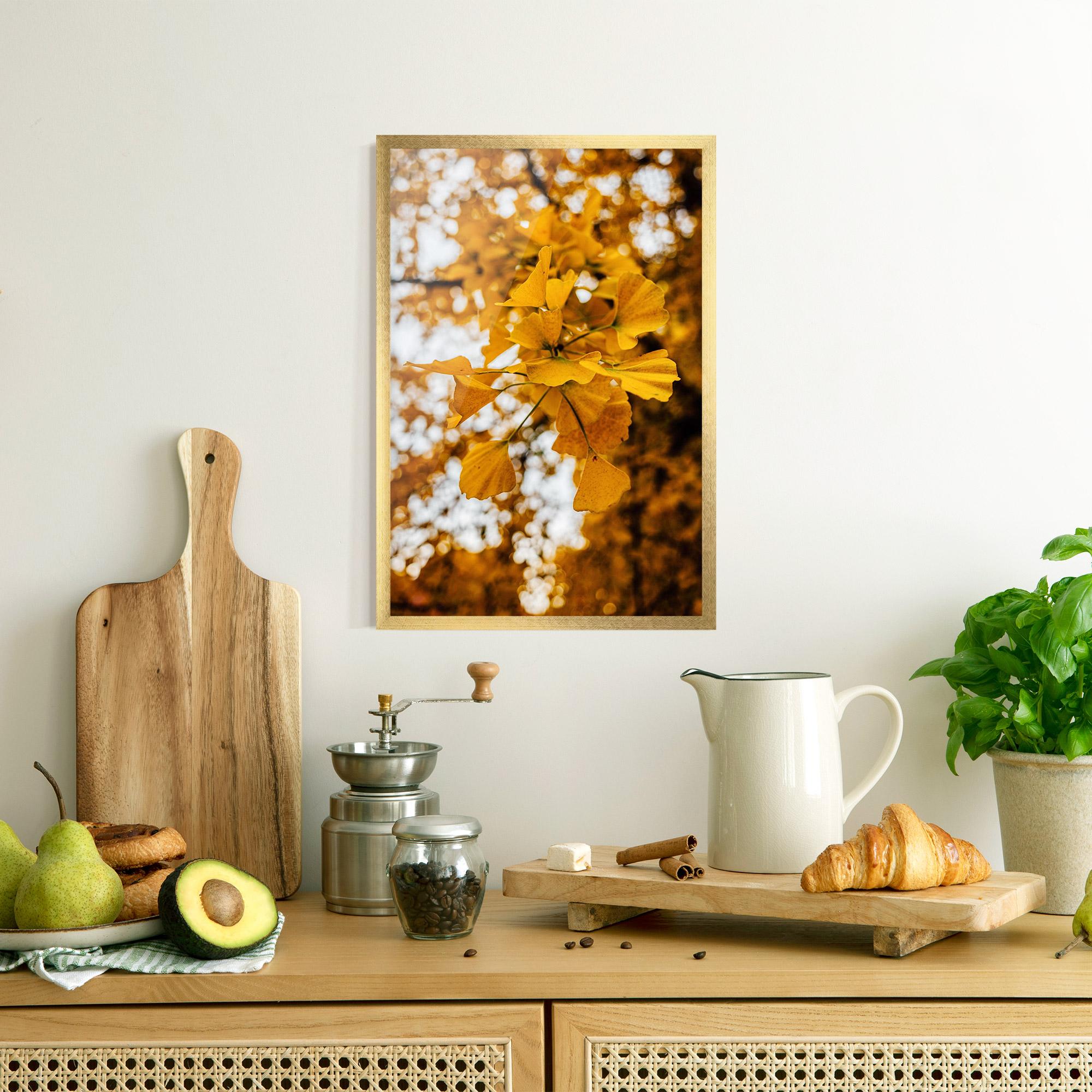 Gerahmte Poster Strong Yellow Leaves mockup 8
