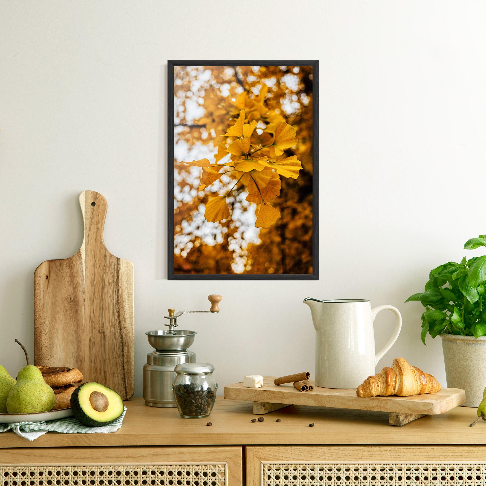Gerahmte Poster Strong Yellow Leaves mockup 8