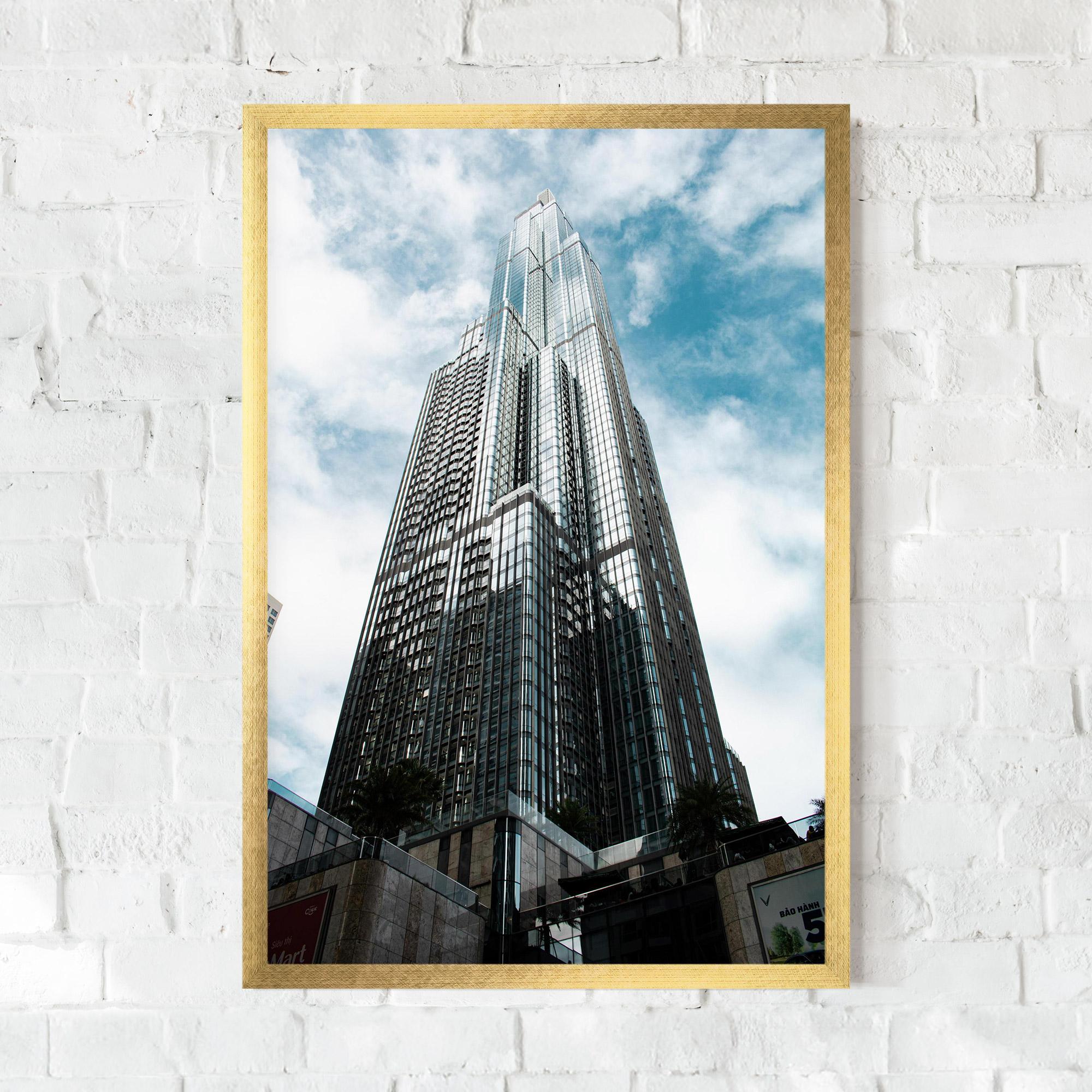 Gerahmte Poster High Building Sky mockup 0
