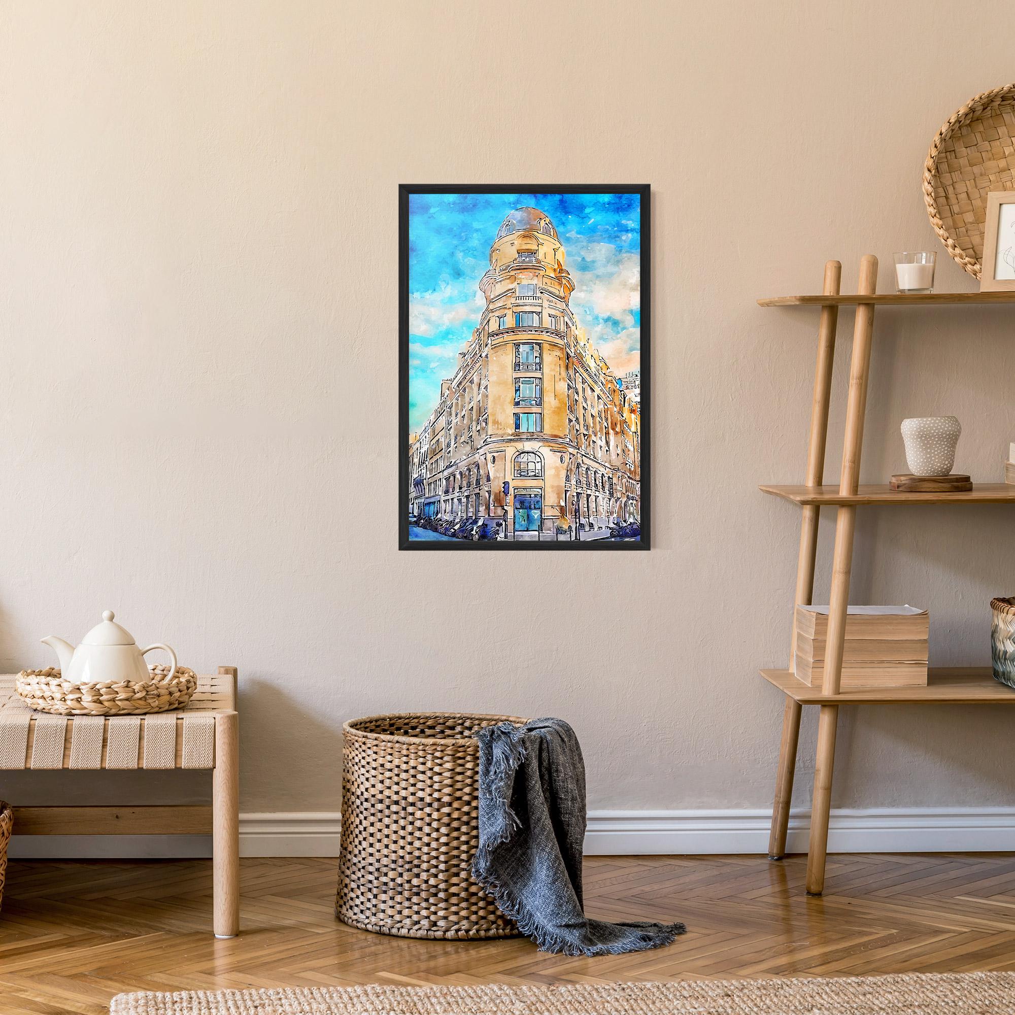 Gerahmte Poster Paris Painting mockup 9