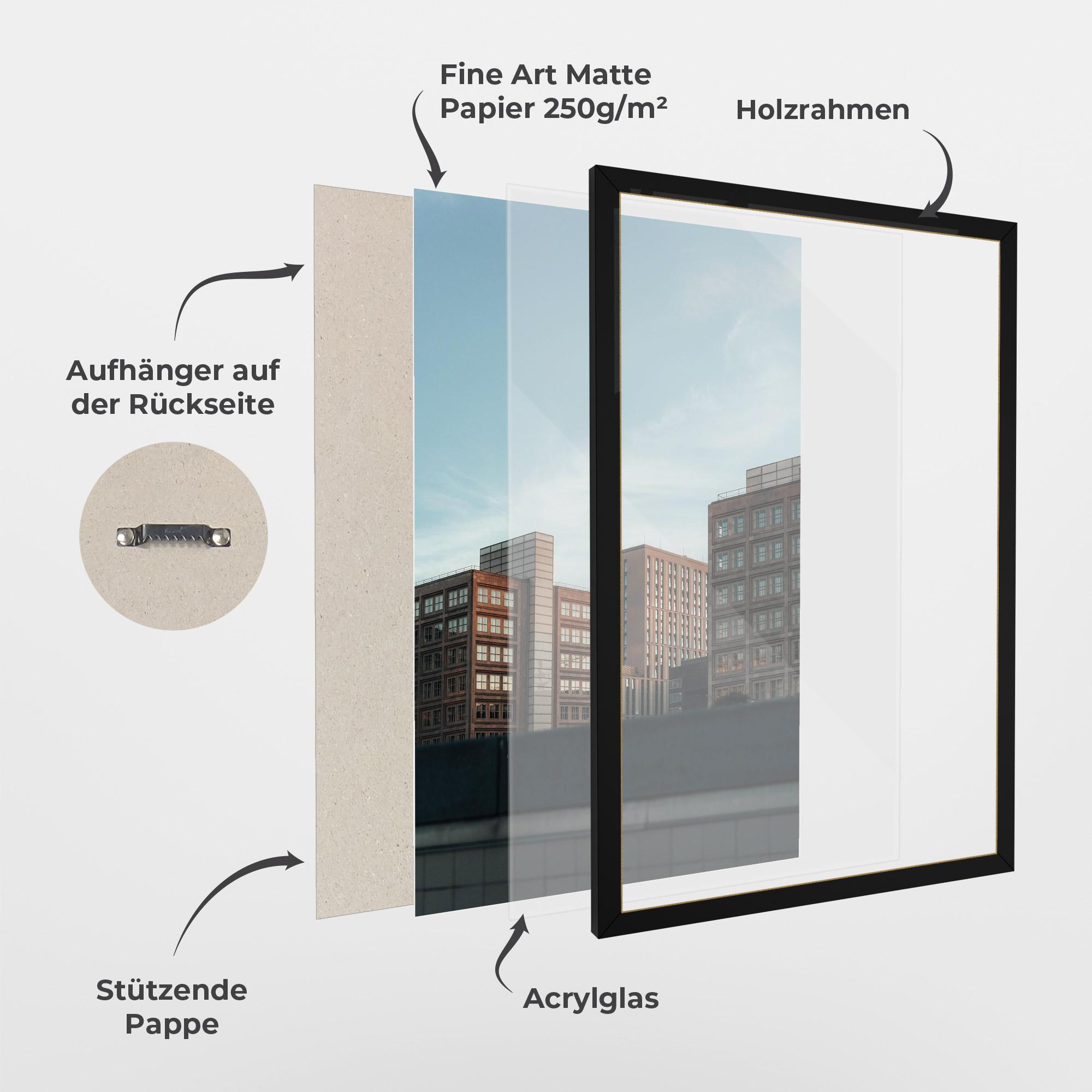 Gerahmte Poster Daylight Building mockup 1