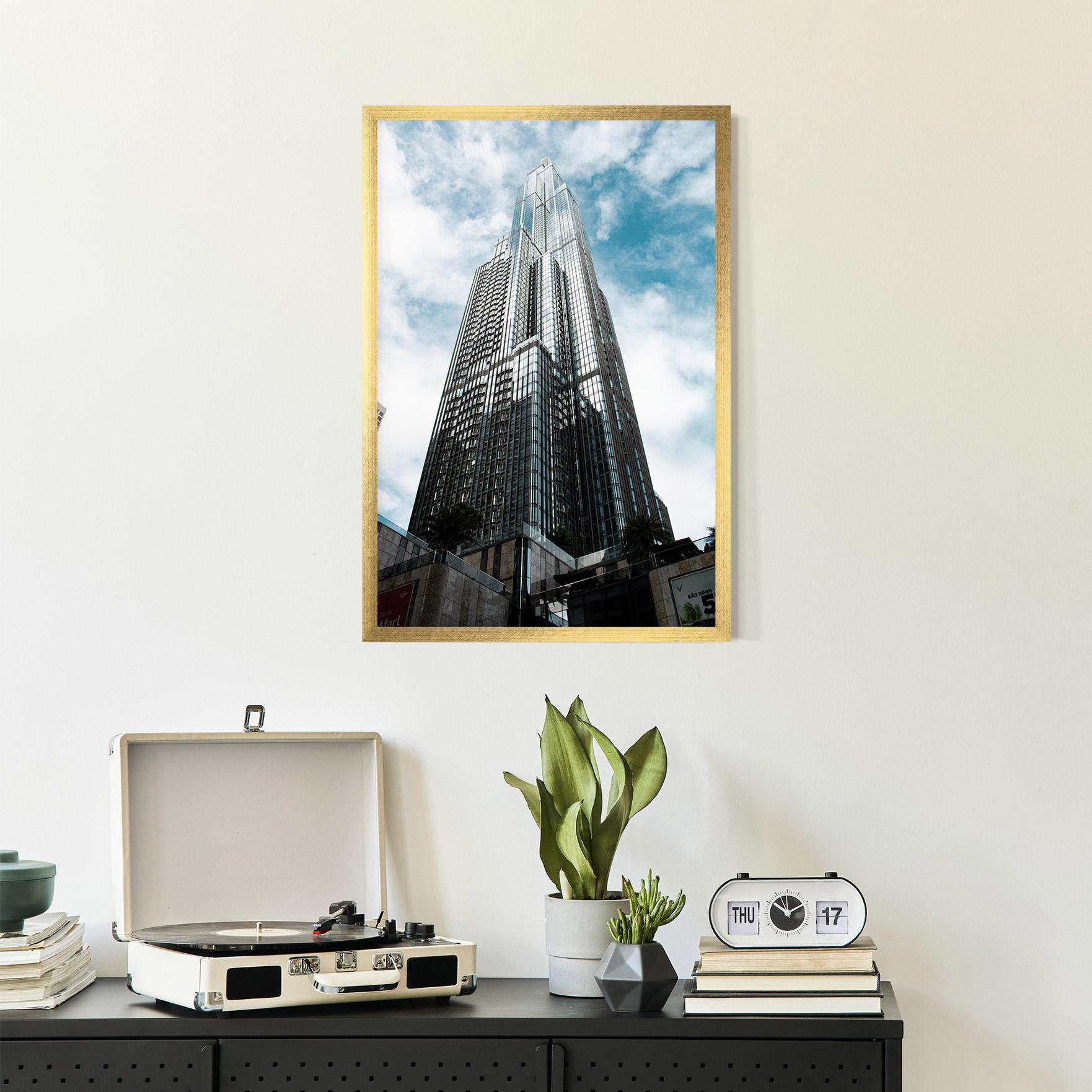 Gerahmte Poster High Building Sky mockup 2