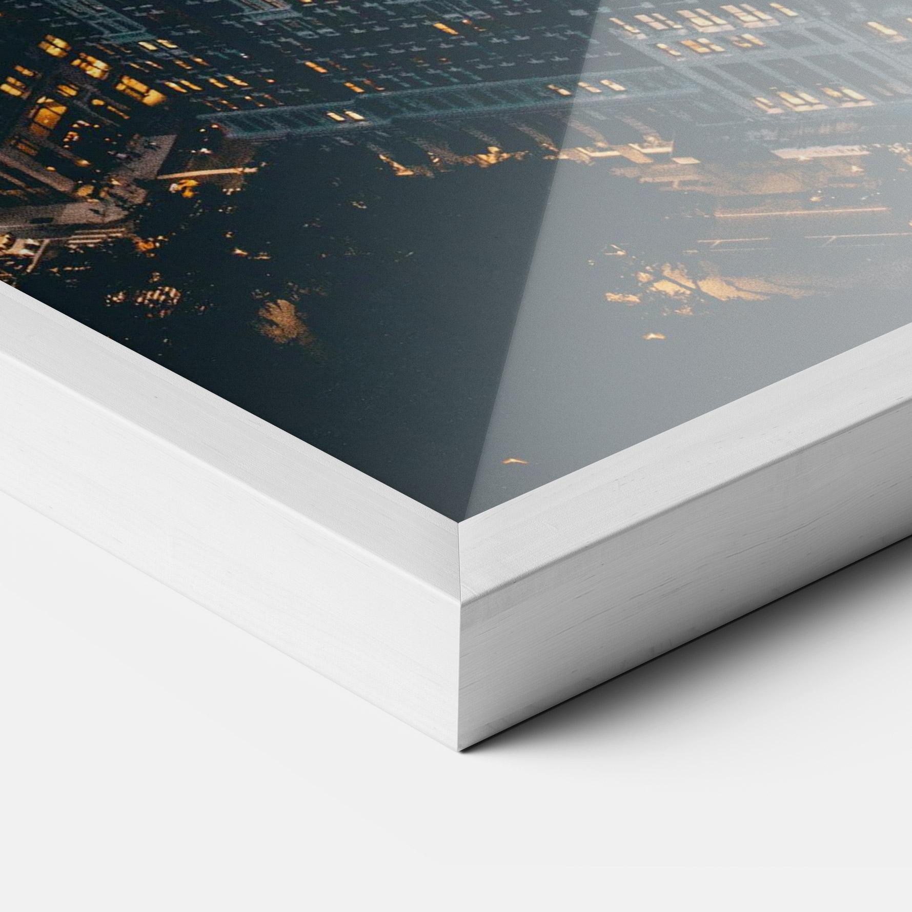 Gerahmte Poster City Night mockup 3