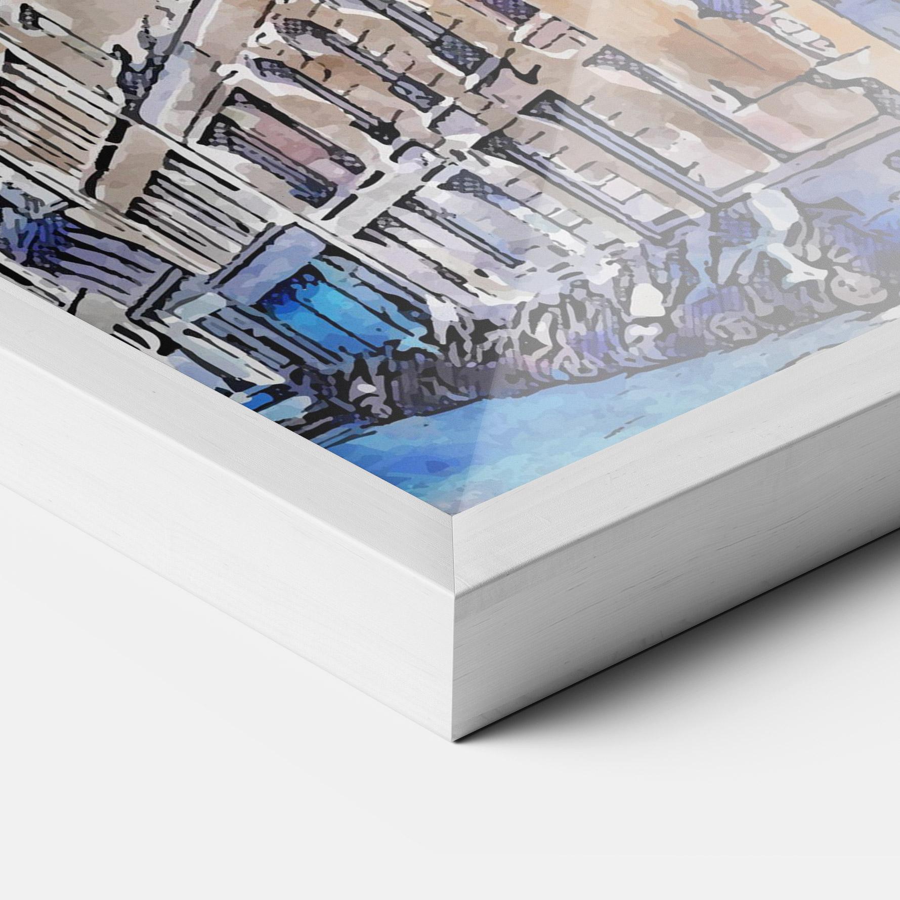 Gerahmte Poster Paris Painting mockup 3