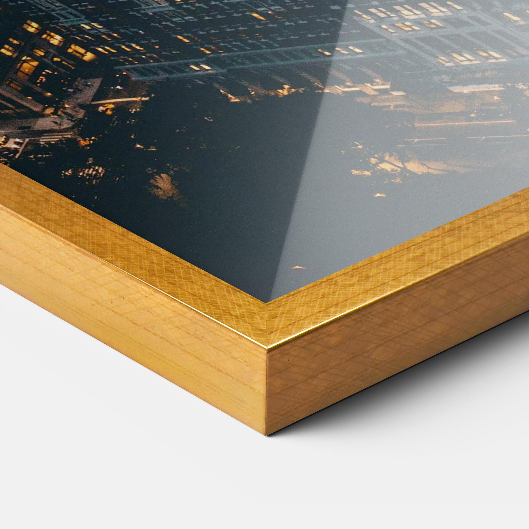 Gerahmte Poster City Night mockup 3