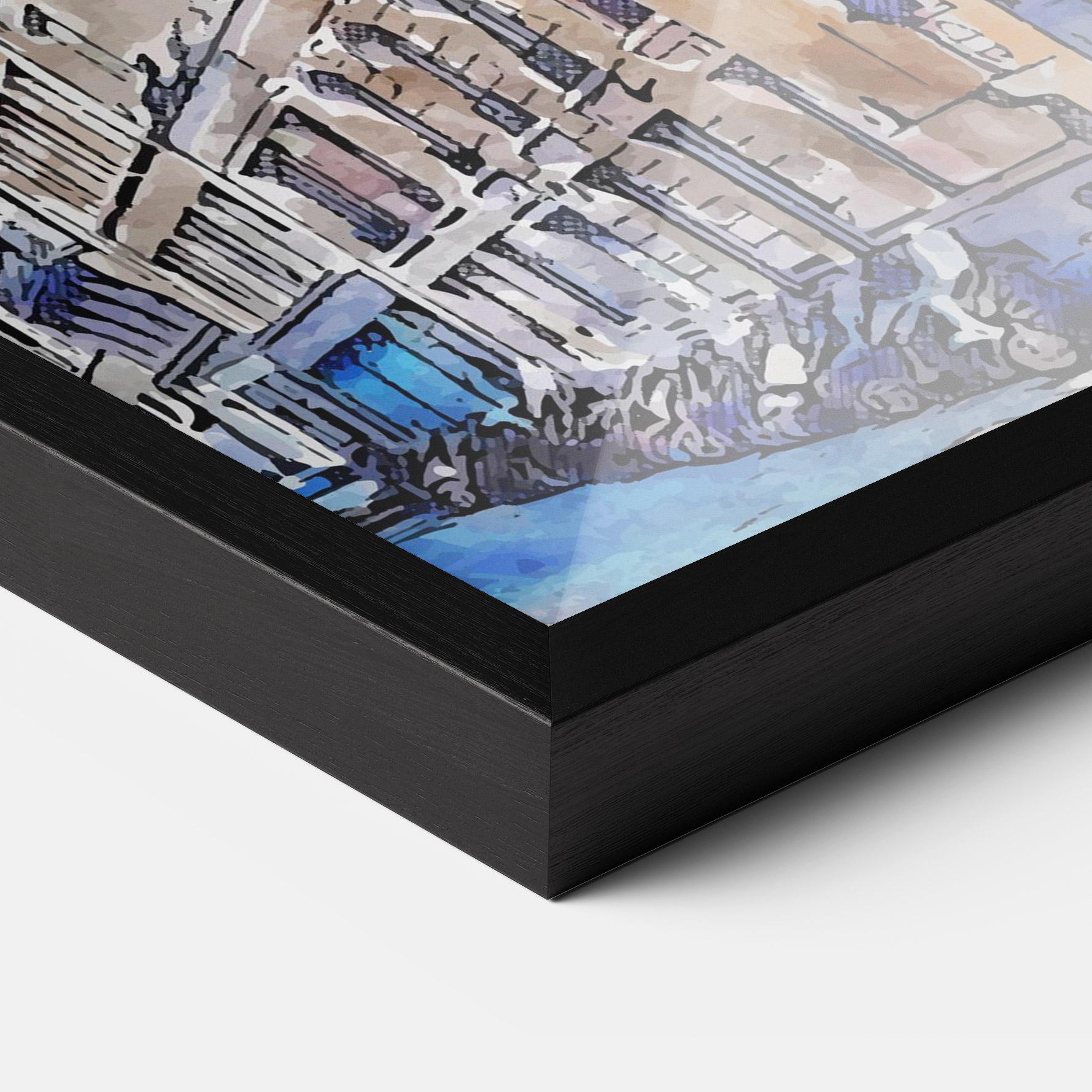 Gerahmte Poster Paris Painting mockup 3