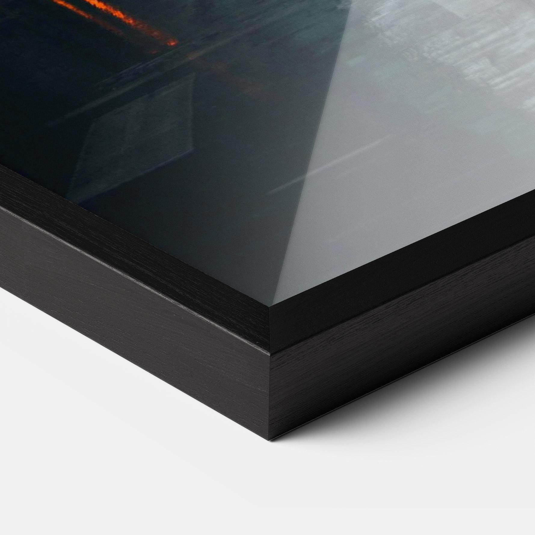 Gerahmte Poster Worm Light Building mockup 3