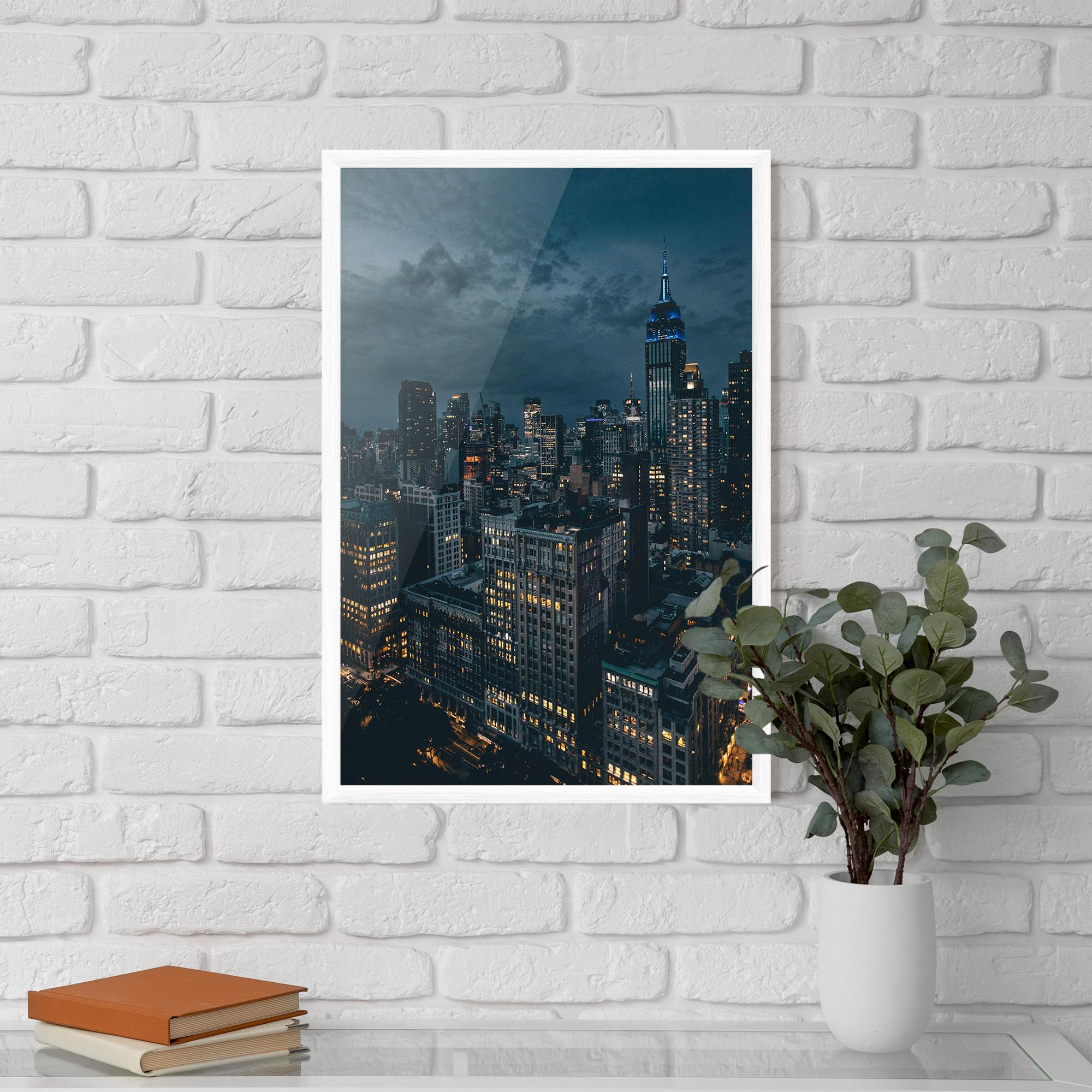 Gerahmte Poster City Night mockup 5