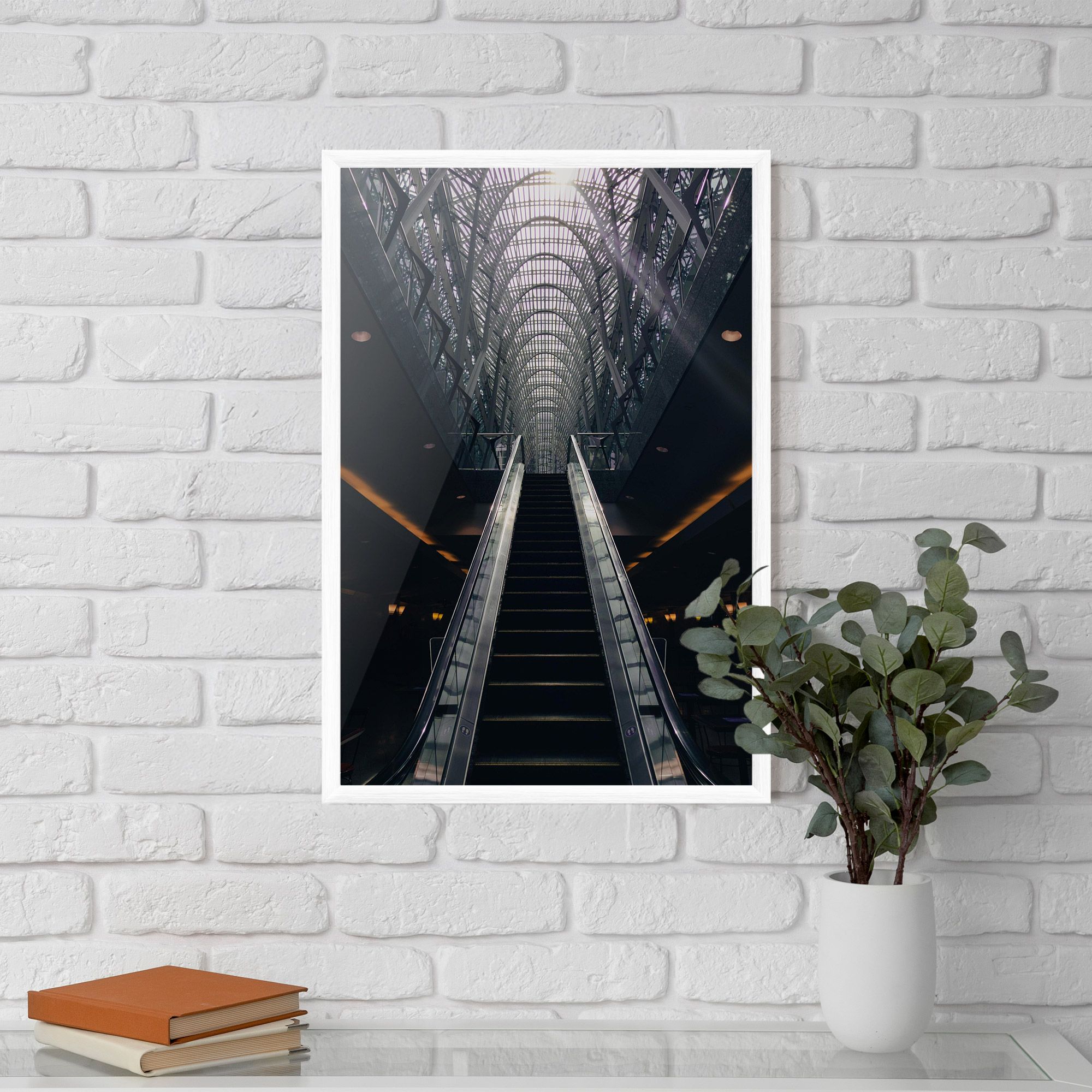 Grey Stairs Building mockup 5