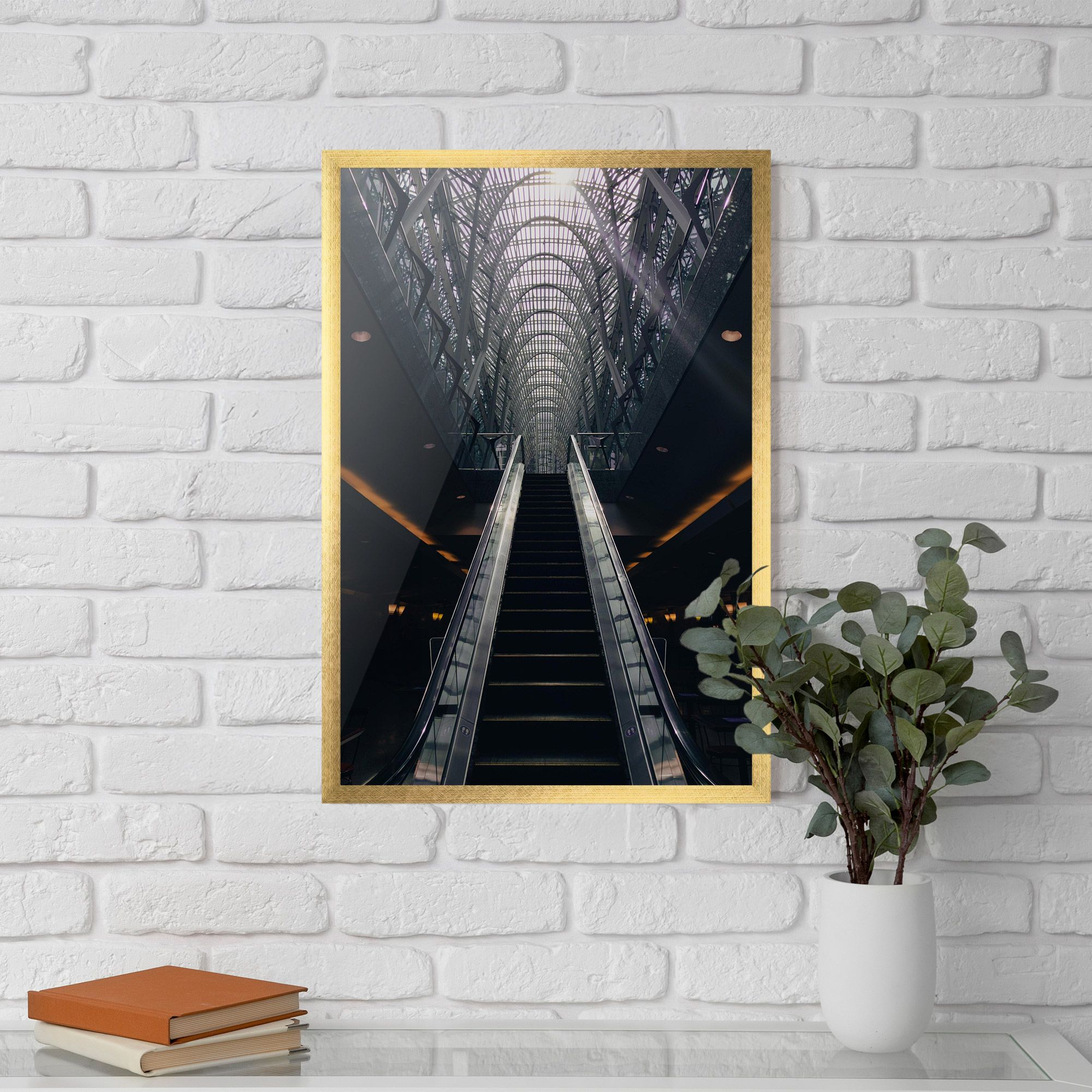 Grey Stairs Building mockup 5