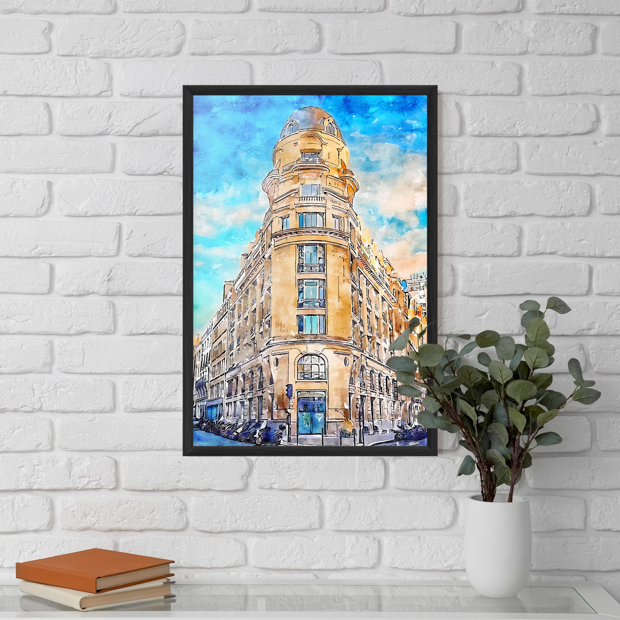 Gerahmte Poster Paris Painting mockup 5