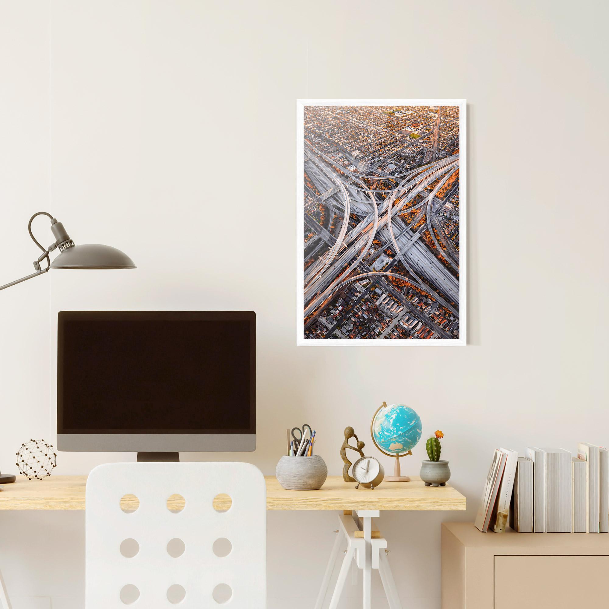 Gerahmte Poster Big Road City mockup 6