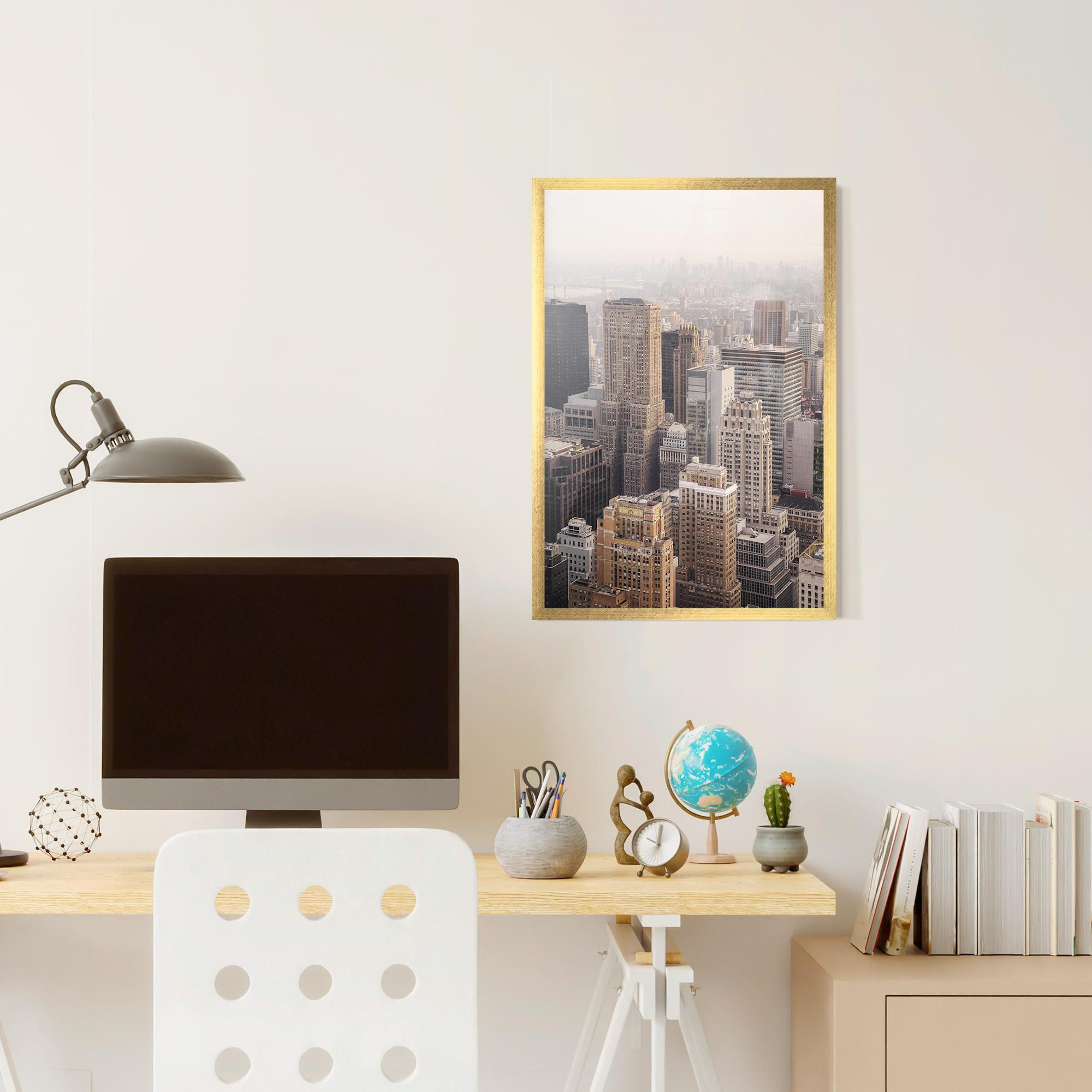 Gerahmte Poster Cream Tower mockup 6