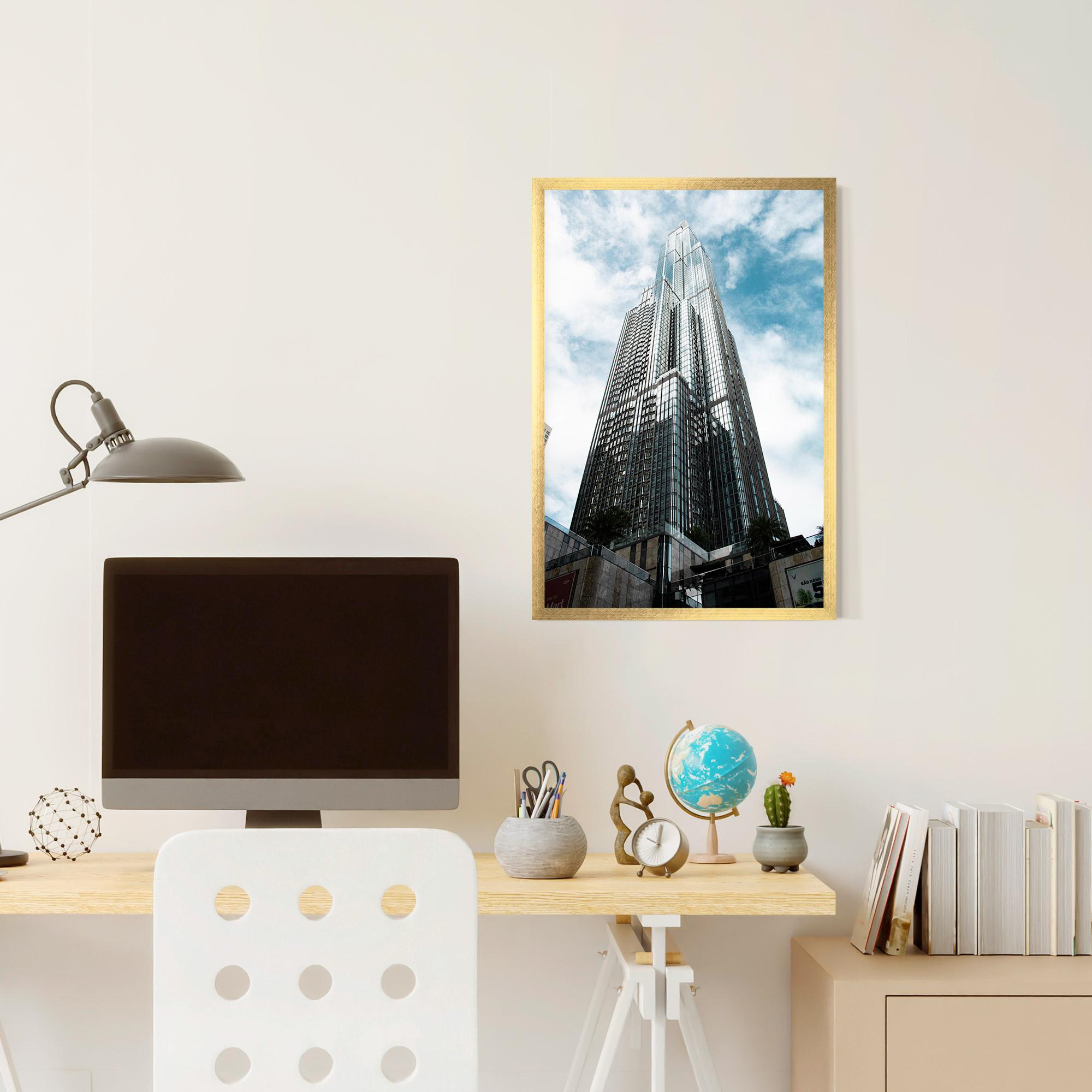 Gerahmte Poster High Building Sky mockup 6