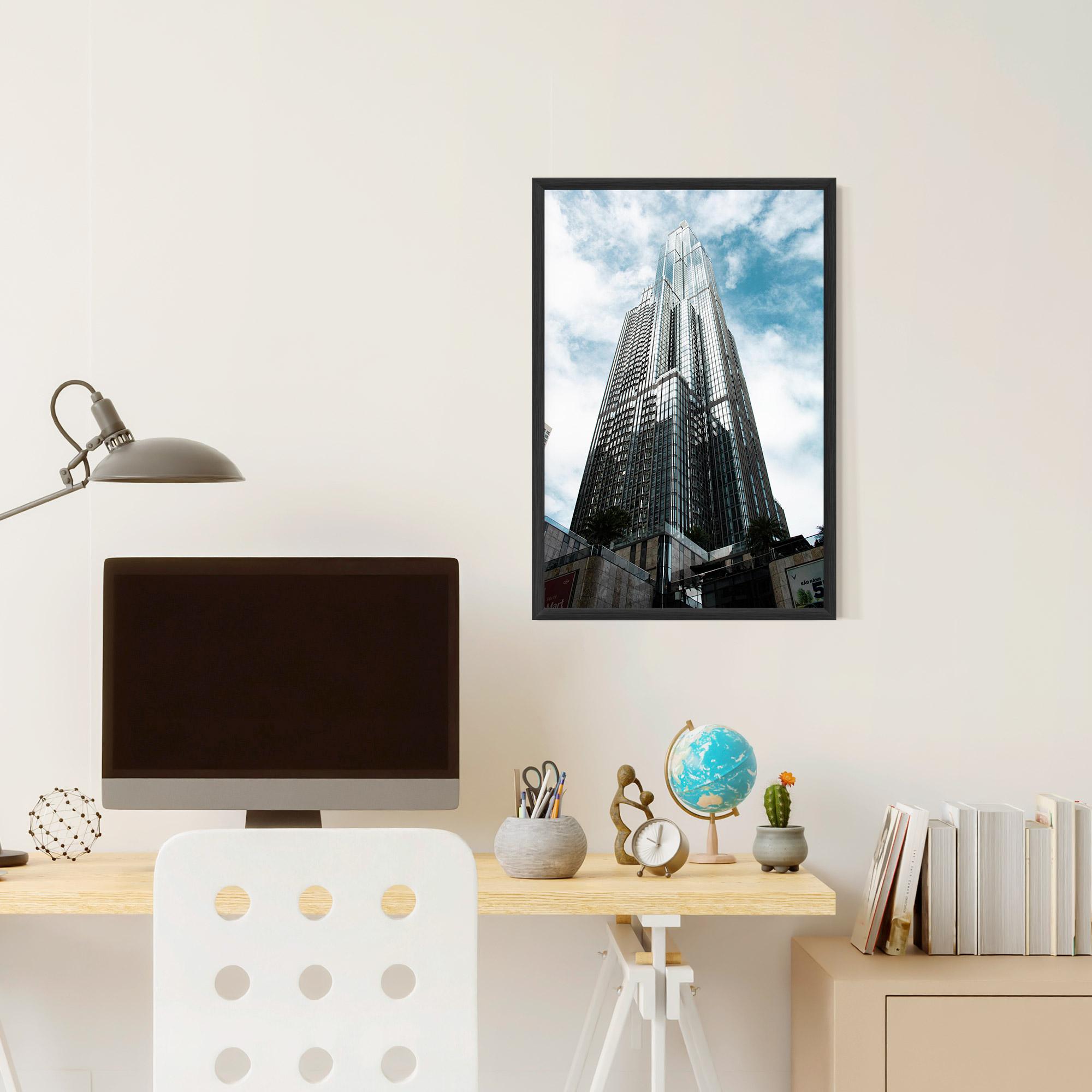 Gerahmte Poster High Building Sky mockup 6