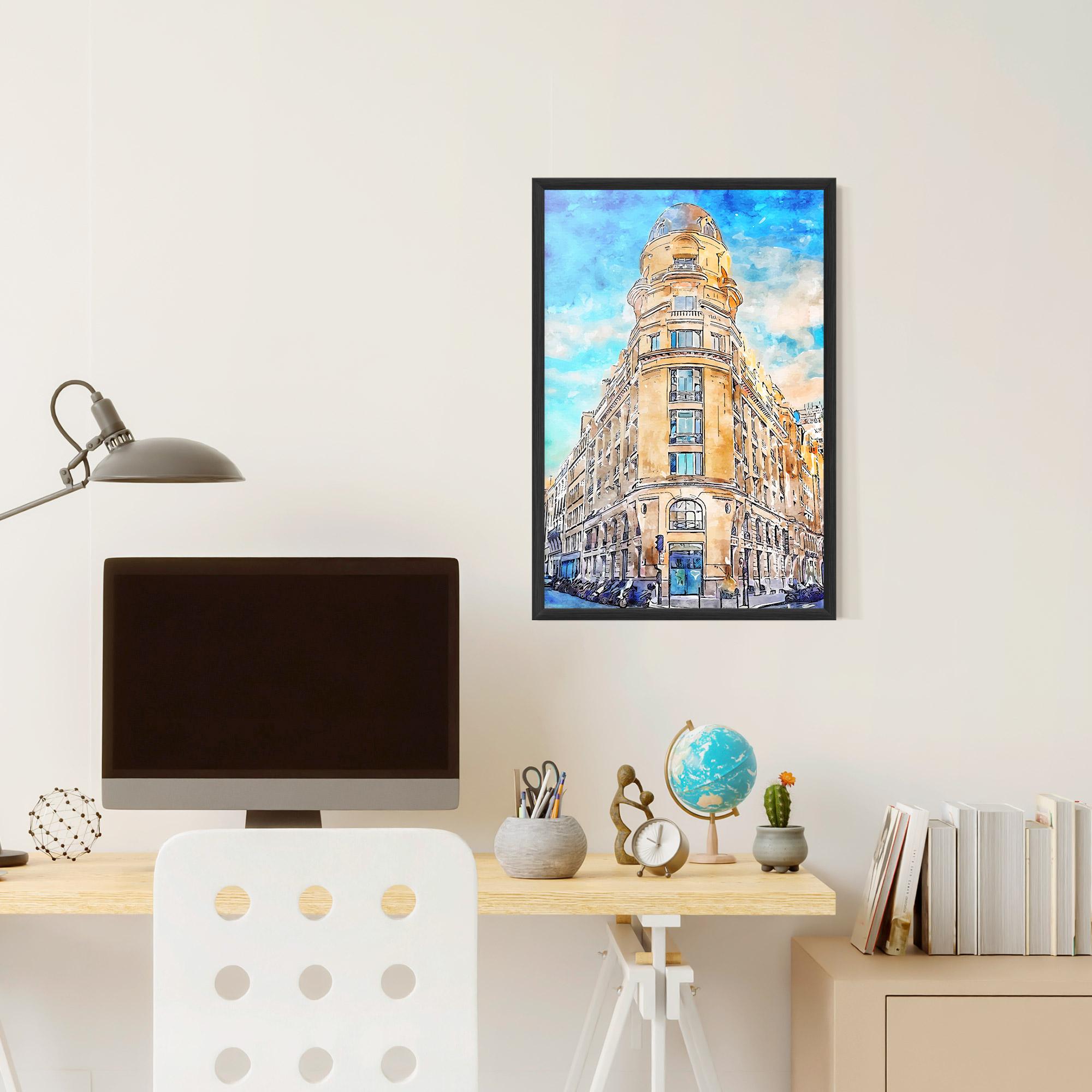 Gerahmte Poster Paris Painting mockup 6