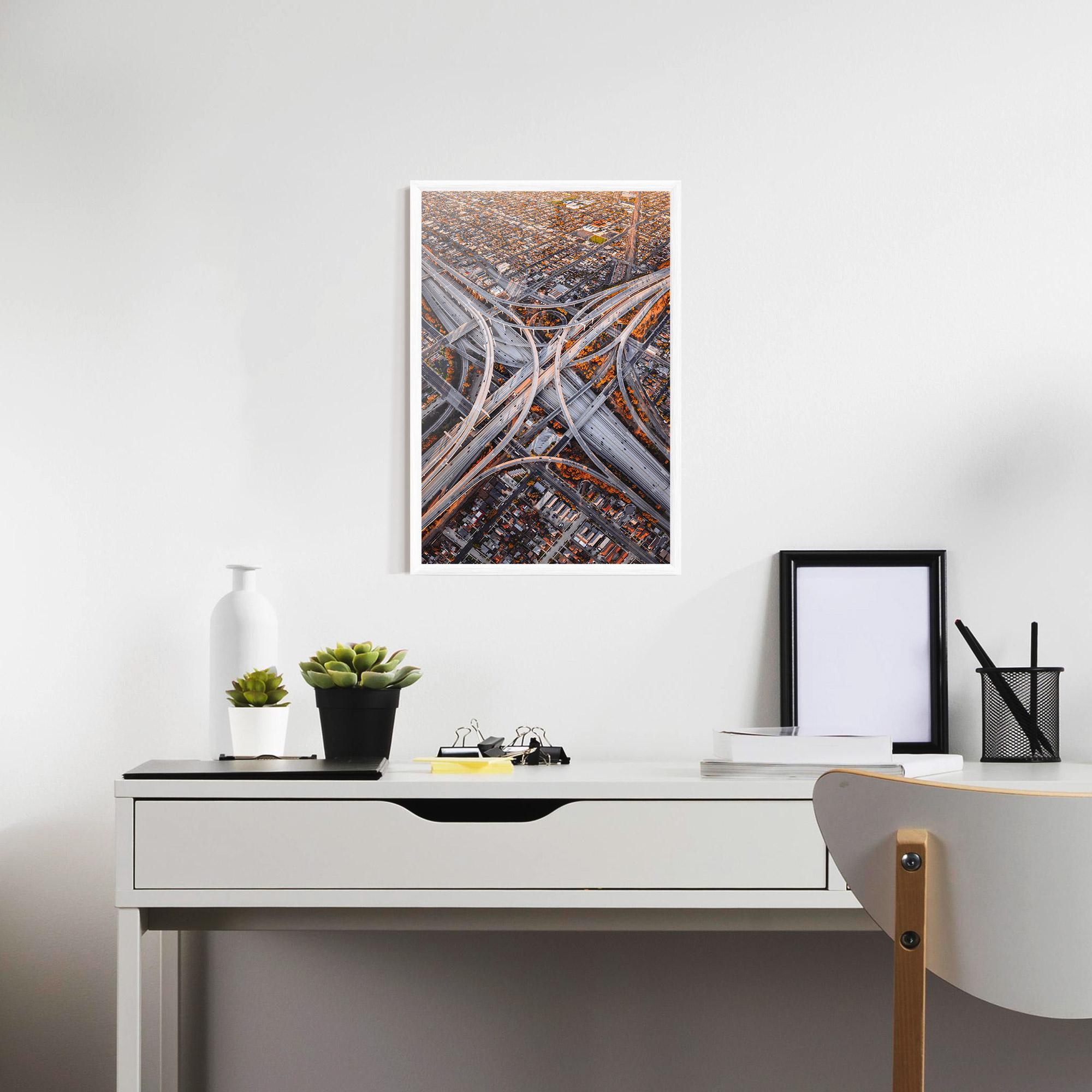 Gerahmte Poster Big Road City mockup 7