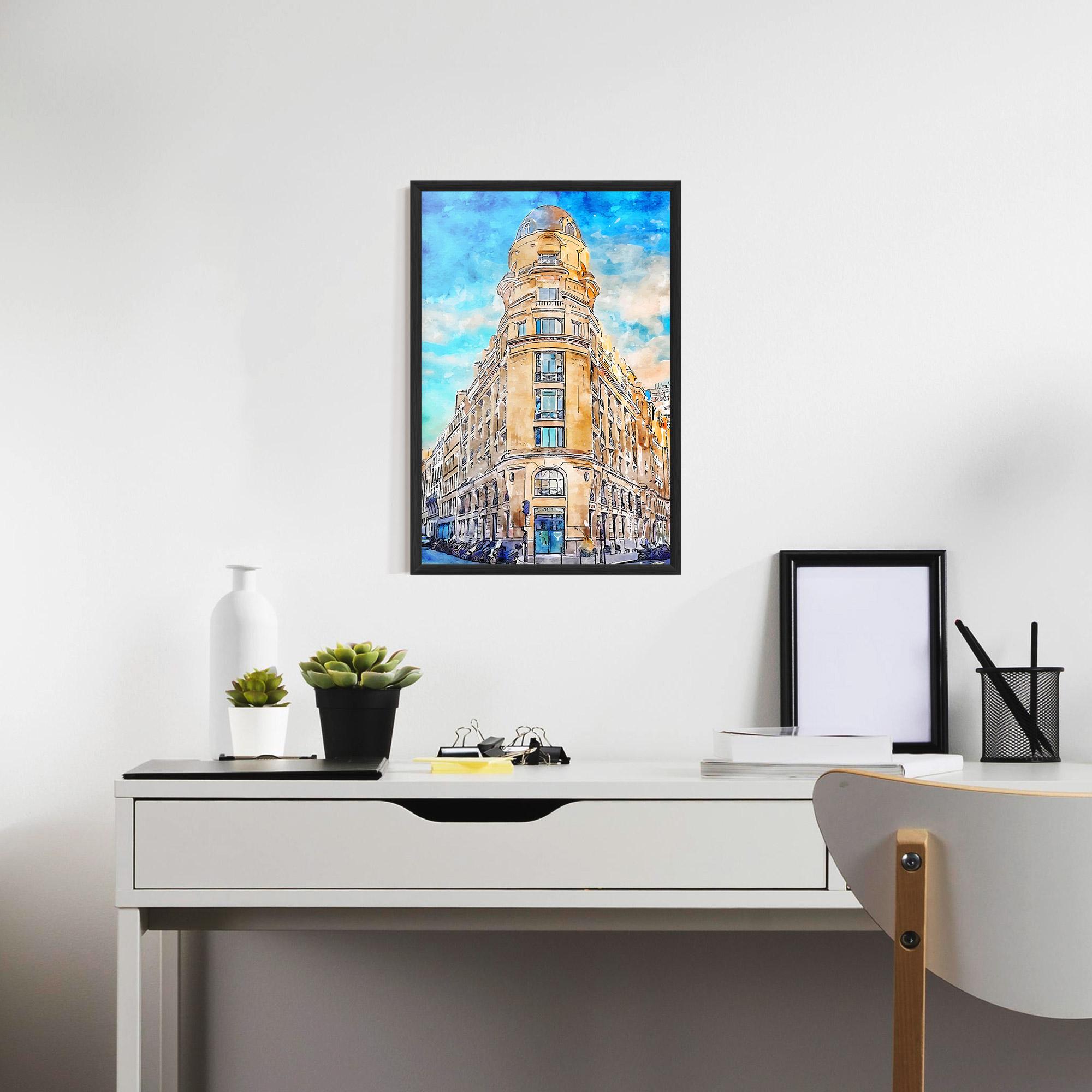 Gerahmte Poster Paris Painting mockup 7