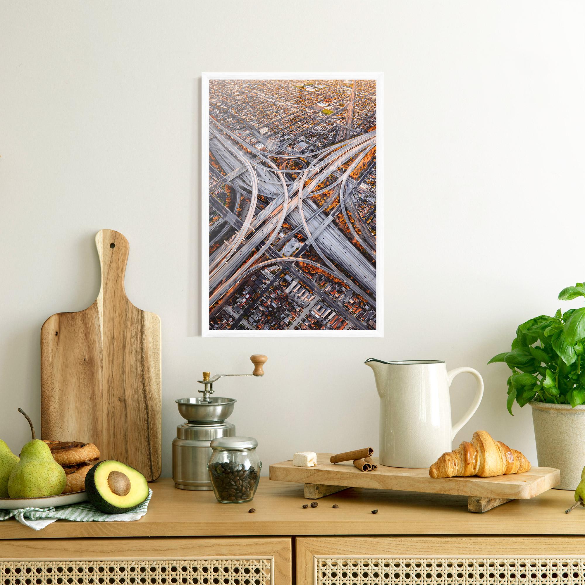 Gerahmte Poster Big Road City mockup 8