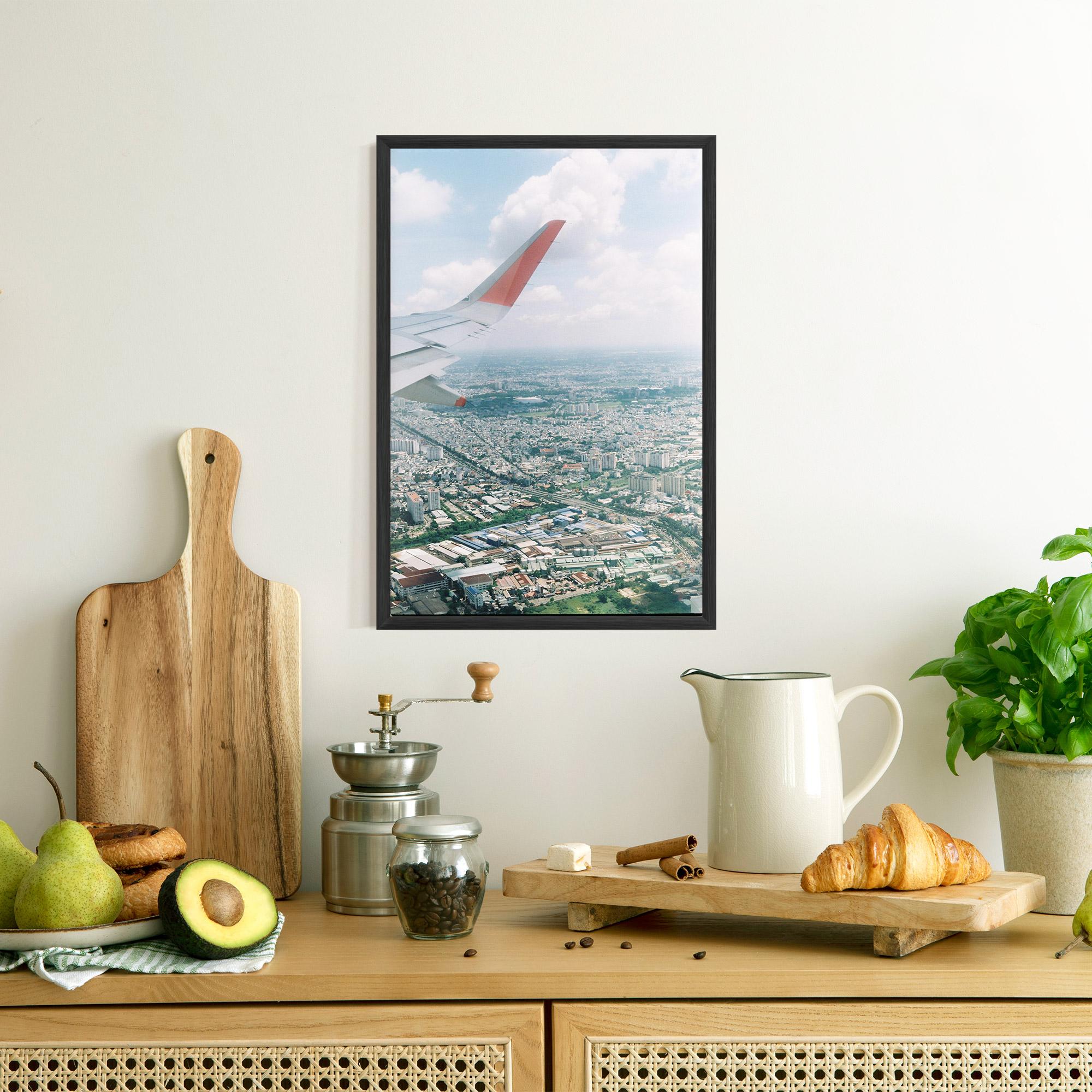 Gerahmte Poster Airplane View mockup 8