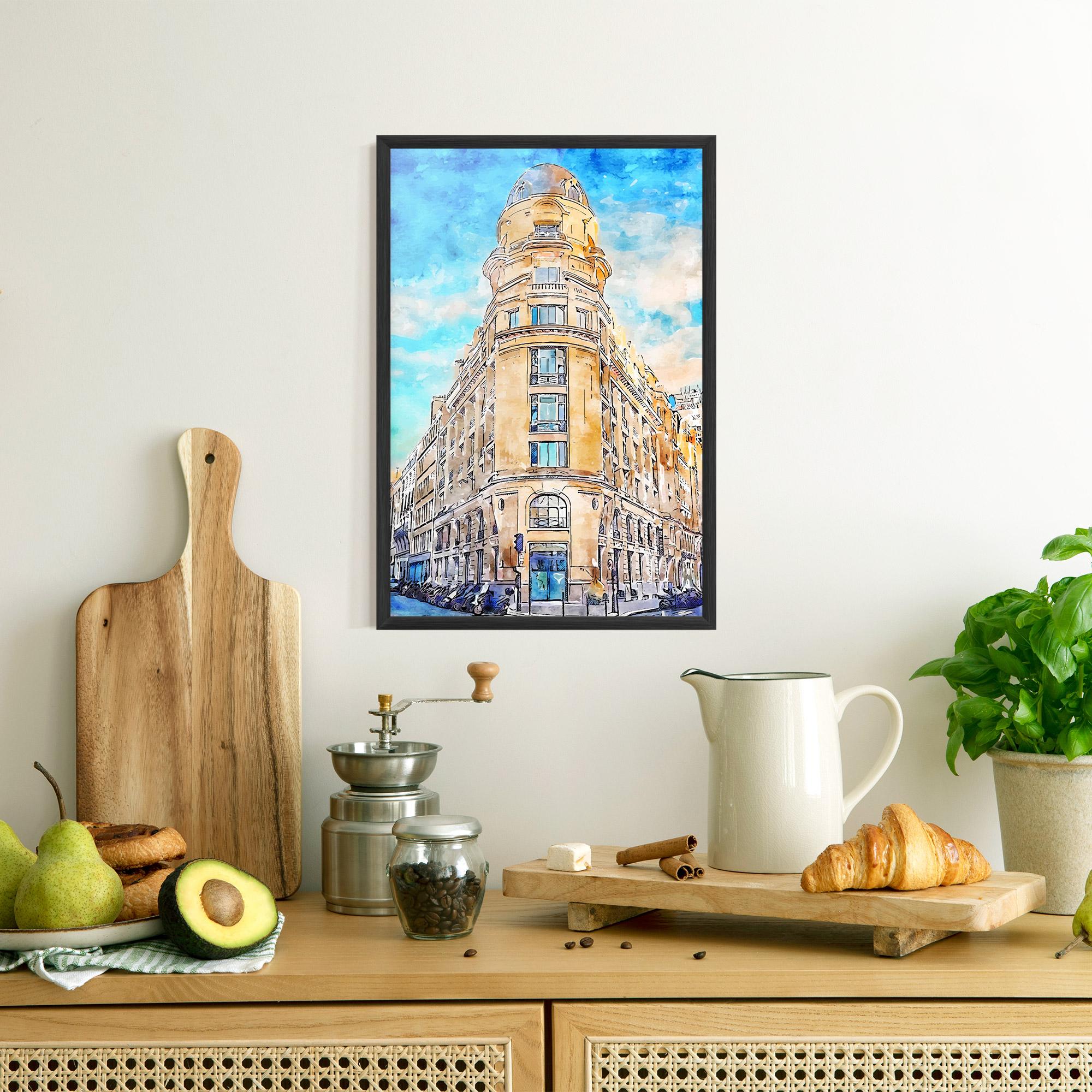 Gerahmte Poster Paris Painting mockup 8