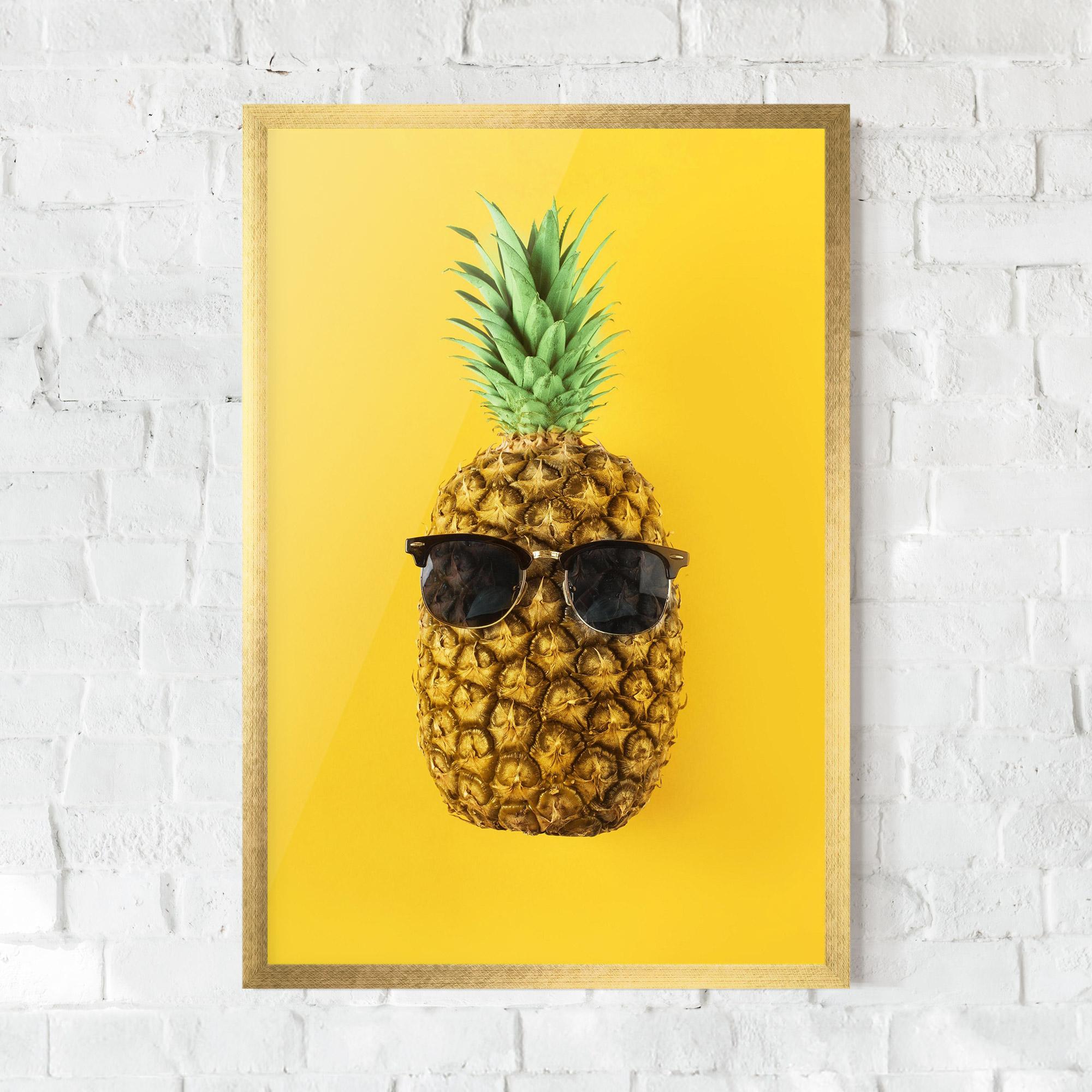 Gerahmte Poster Fresh Pineapple mockup 0