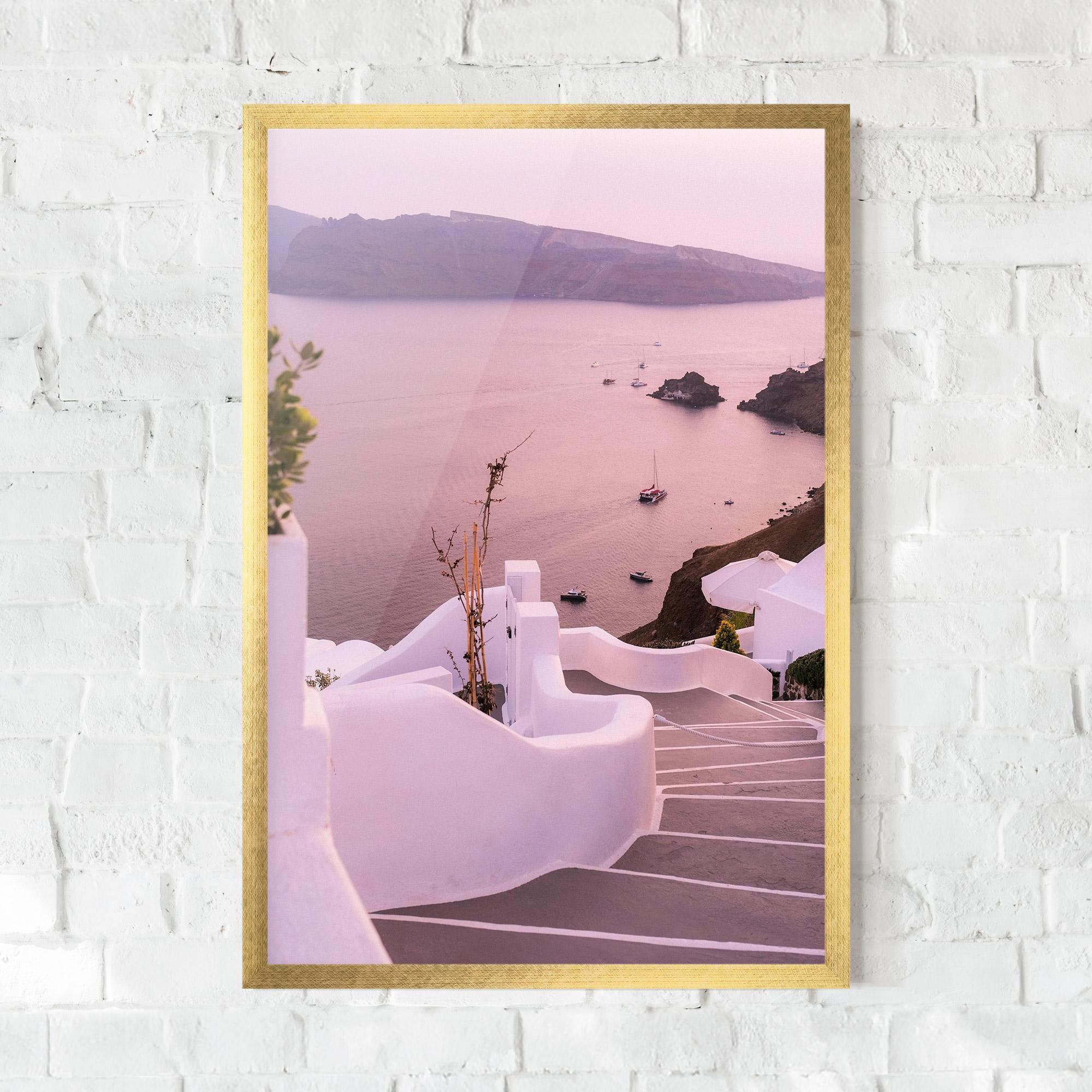 Gerahmte Poster Grece Strairs mockup 0