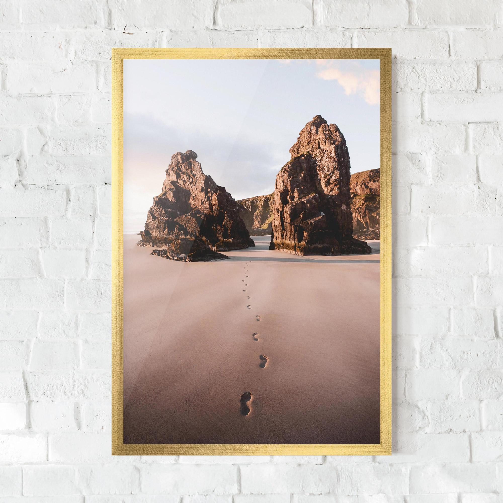 Gerahmte Poster Sand Mark mockup 0