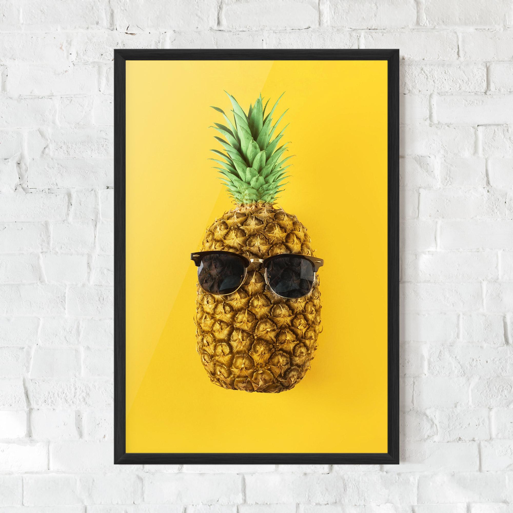 Gerahmte Poster Fresh Pineapple mockup 0