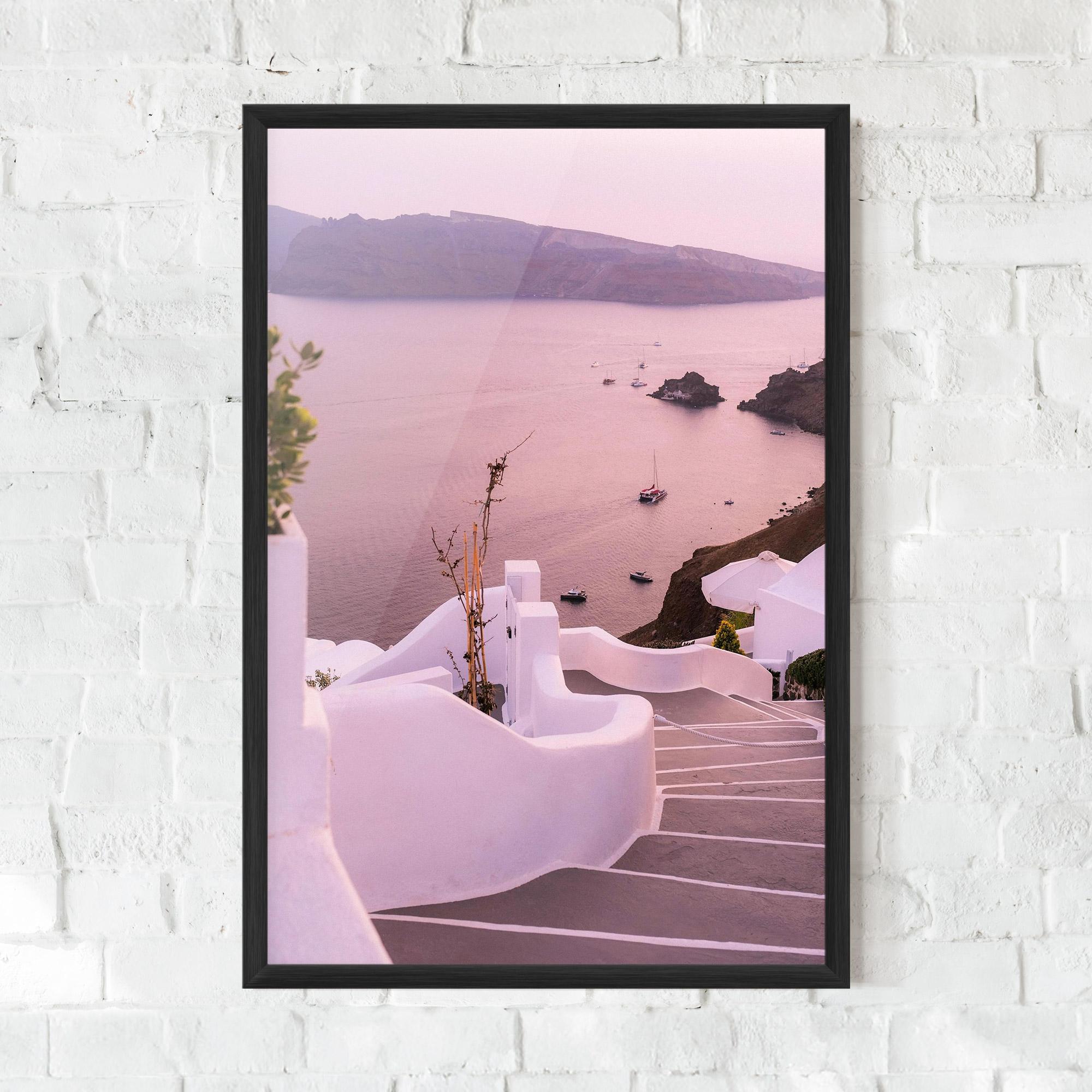 Gerahmte Poster Grece Strairs mockup 0