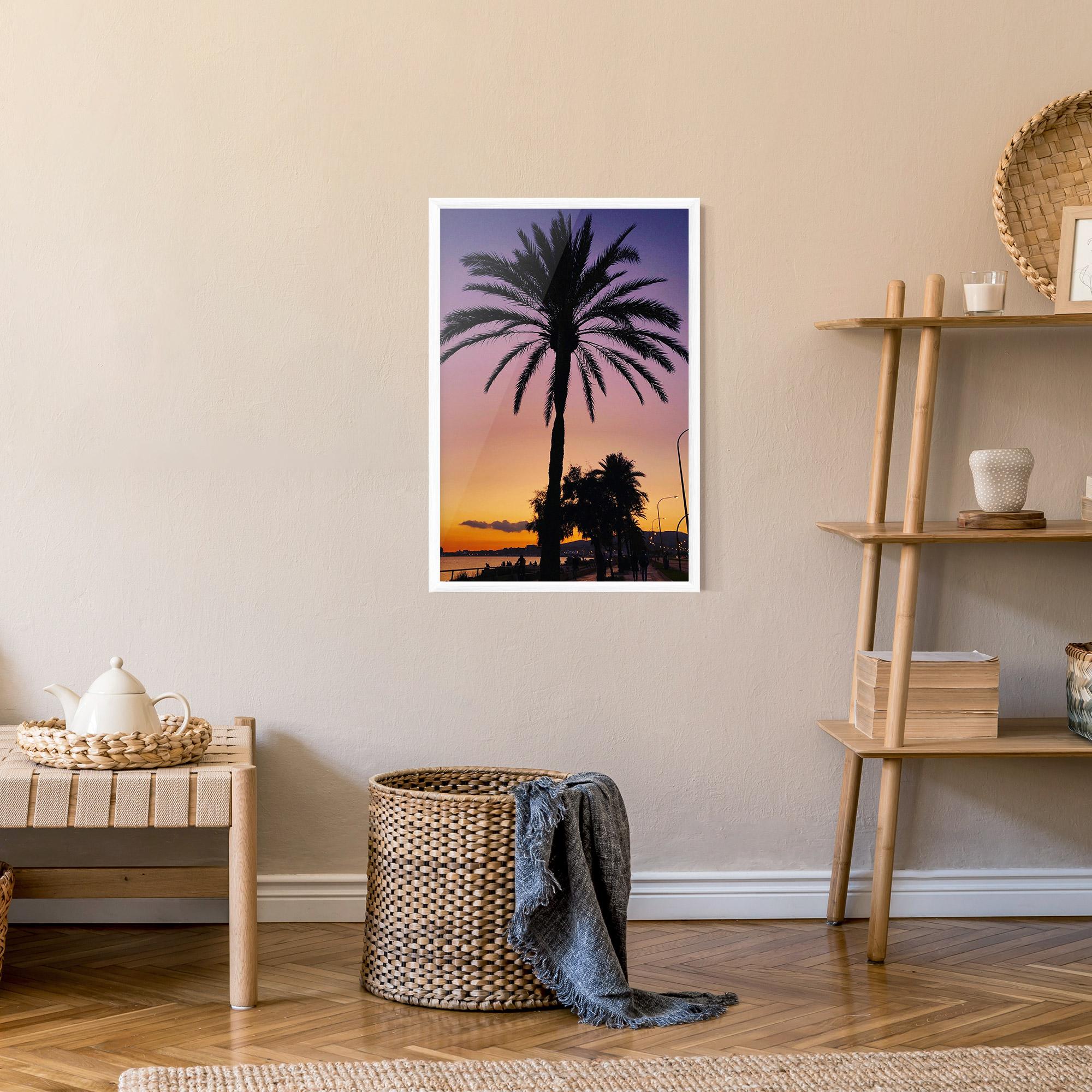 Gerahmte Poster Purple Palm mockup 9