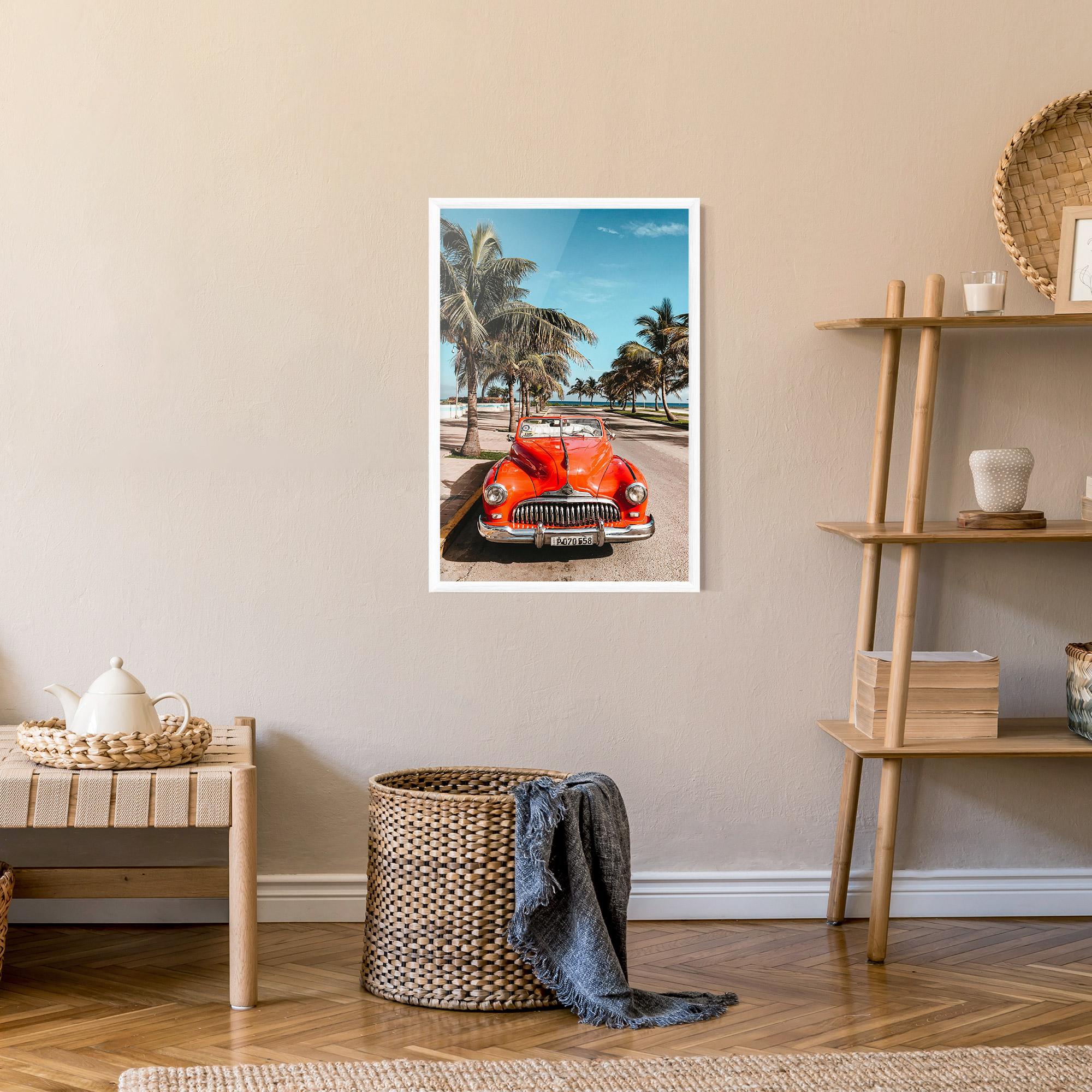 Gerahmte Poster Red Summer Car mockup 9