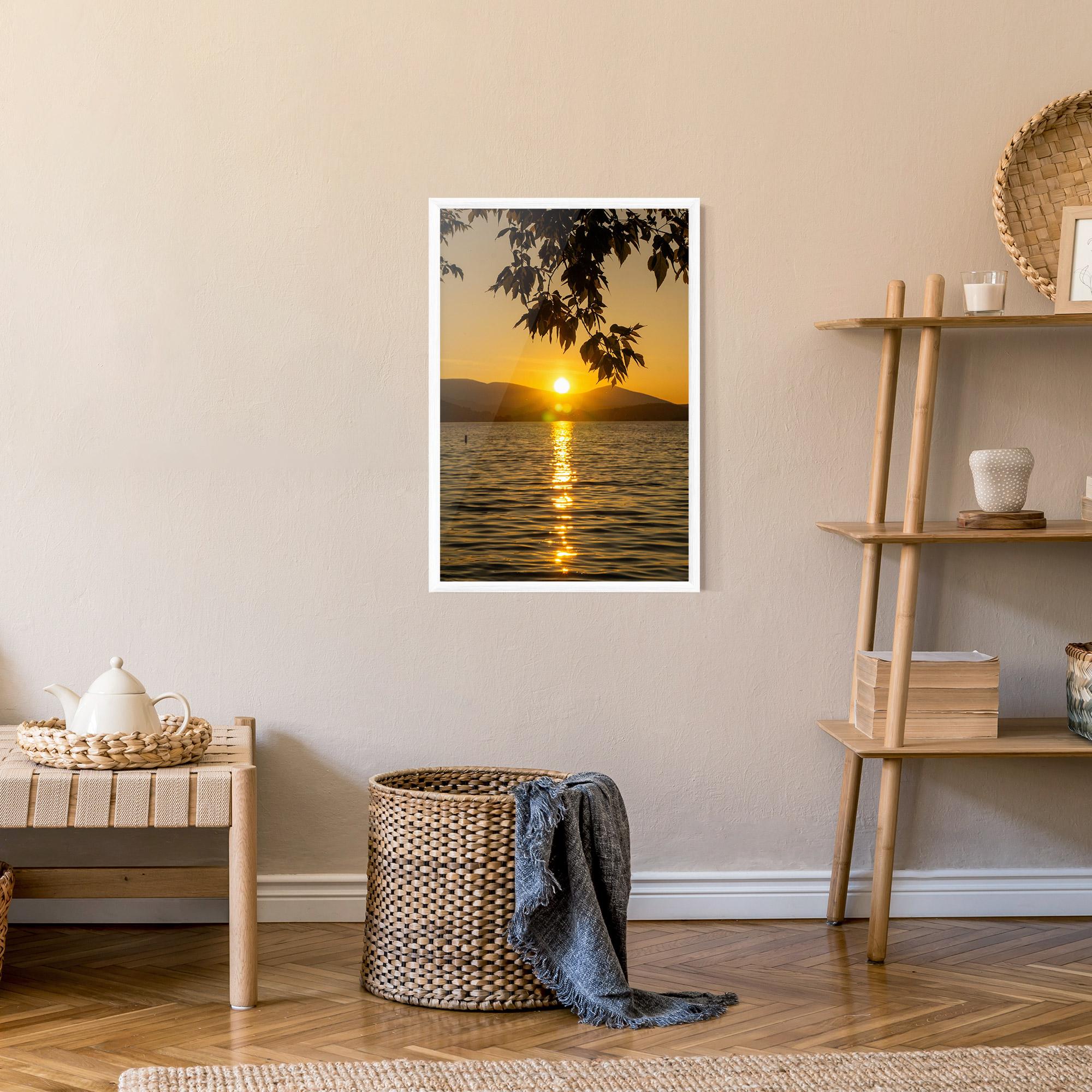 Gerahmte Poster Yellow Sunrise mockup 9